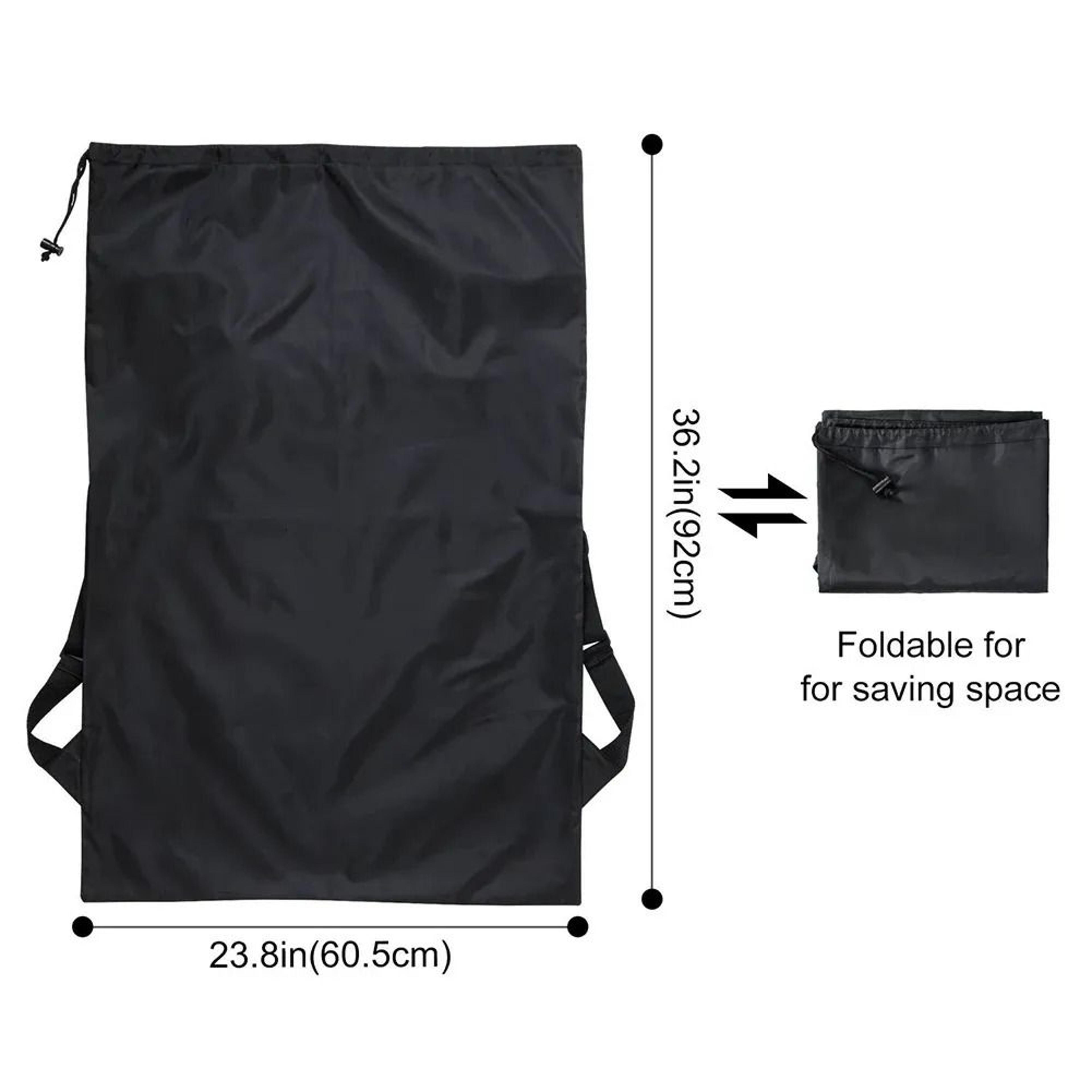 Large Laundry Backpack Heavy Duty Polyester Bag With Adjustable Padded Shoulder Straps 1