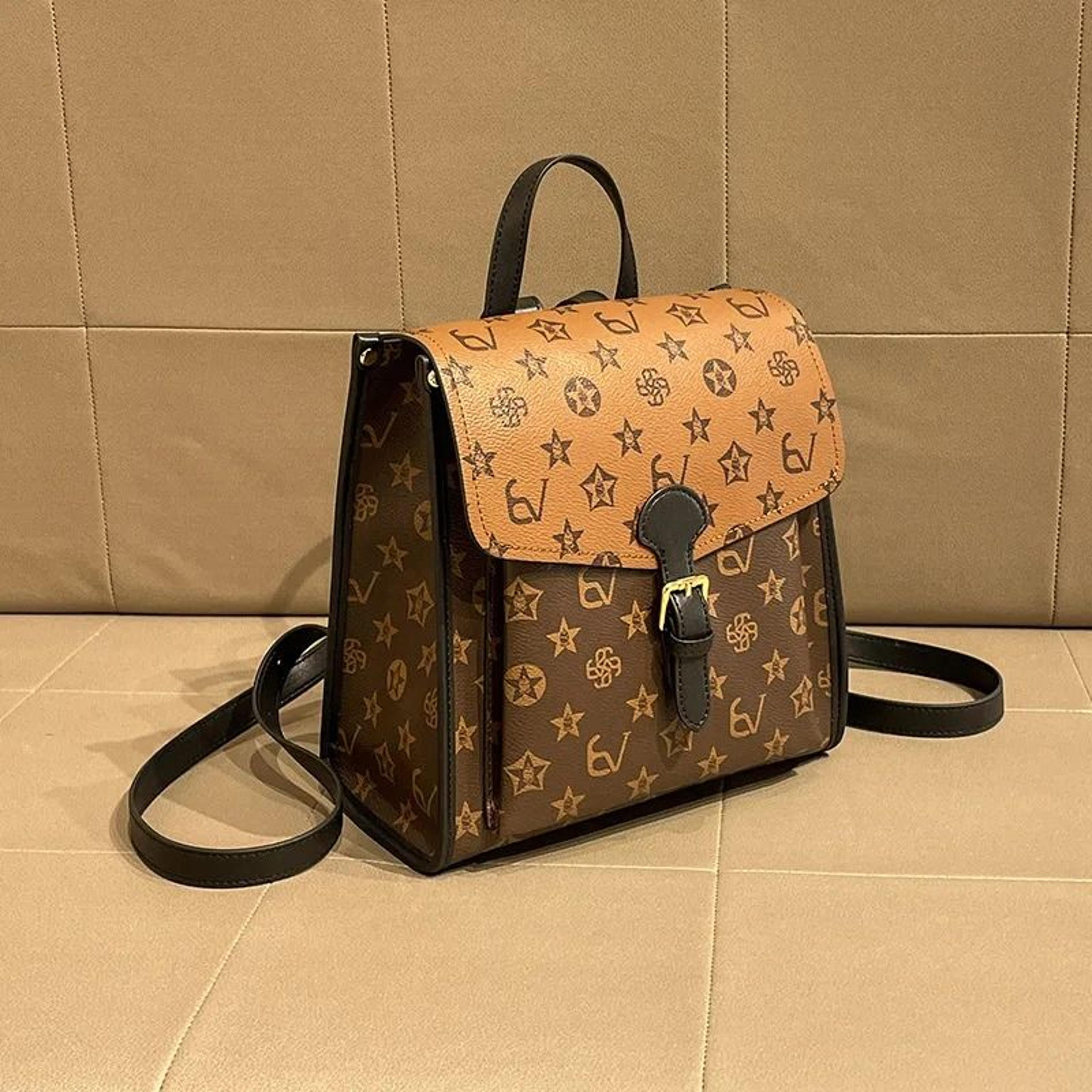 Women Printed Backpack Large Capacity WaterResistant Polyester Travel Bag 0