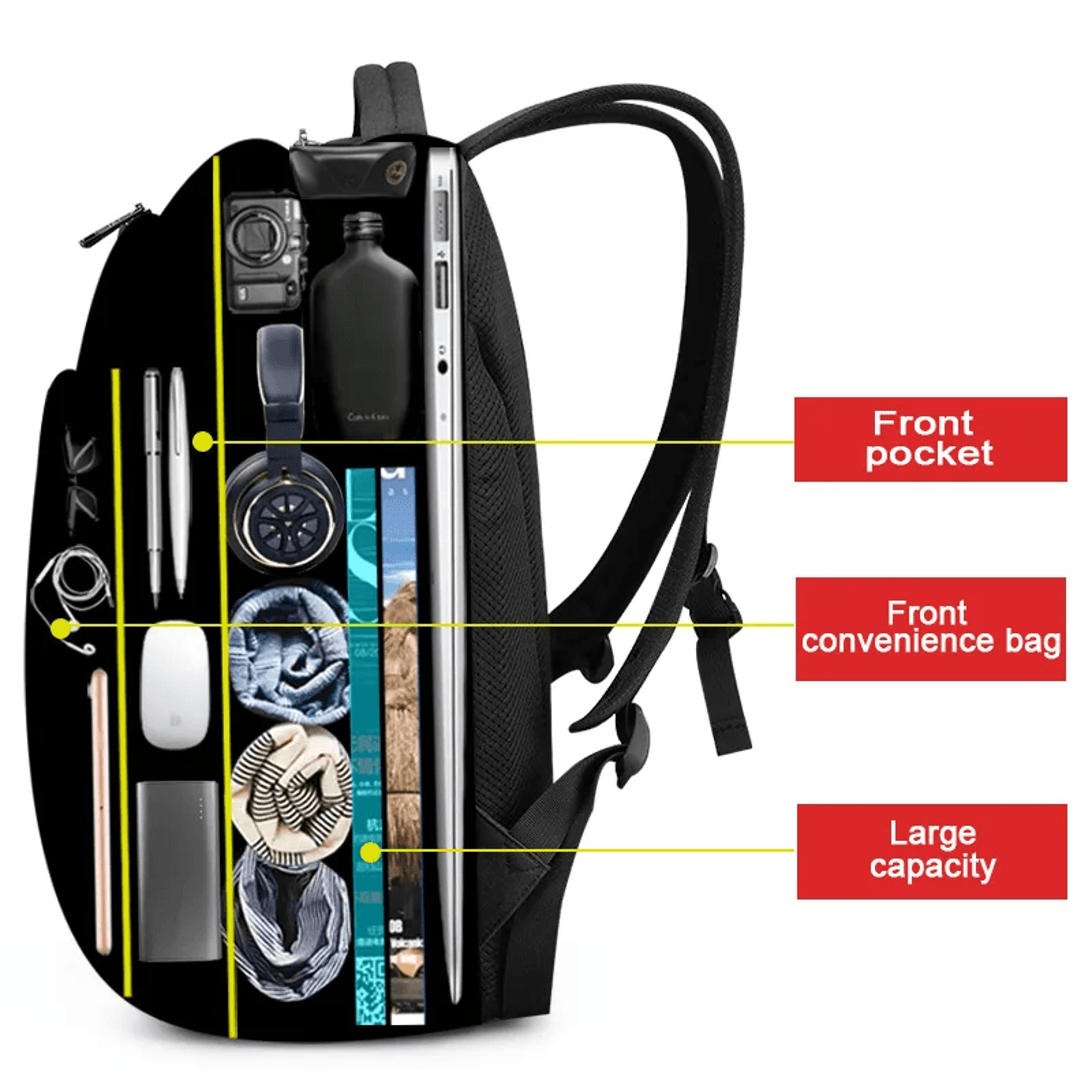 Waterproof Oxford Nylon Laptop Backpack For Laptops With Interior Compartment 3