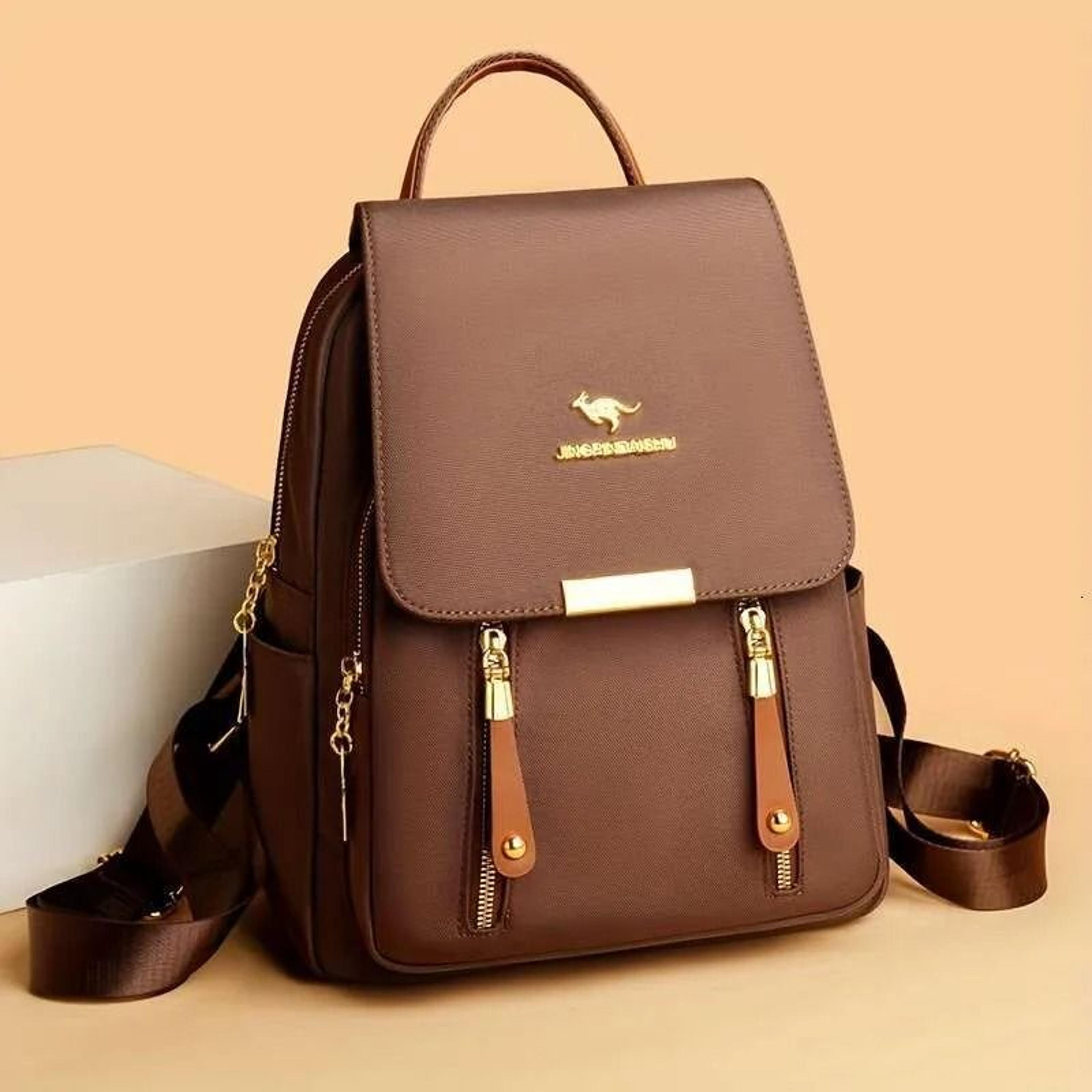 Straw Backpack With Floral Hollow Out Design Hasp Closure And Faux Fur Lining 1