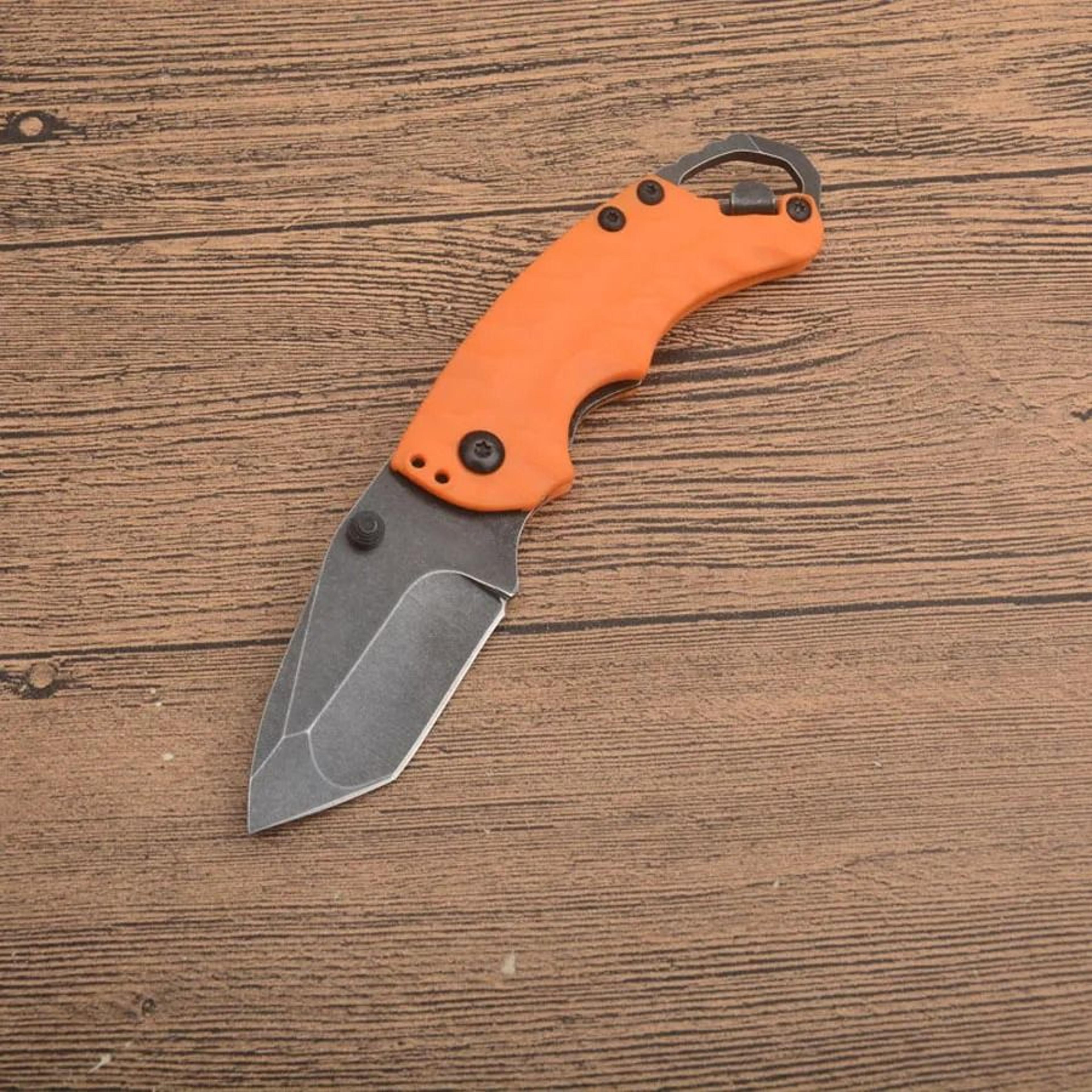 Folding Pocket Knife With 8Cr13MoV Tanto Blade And GFN Handle 1