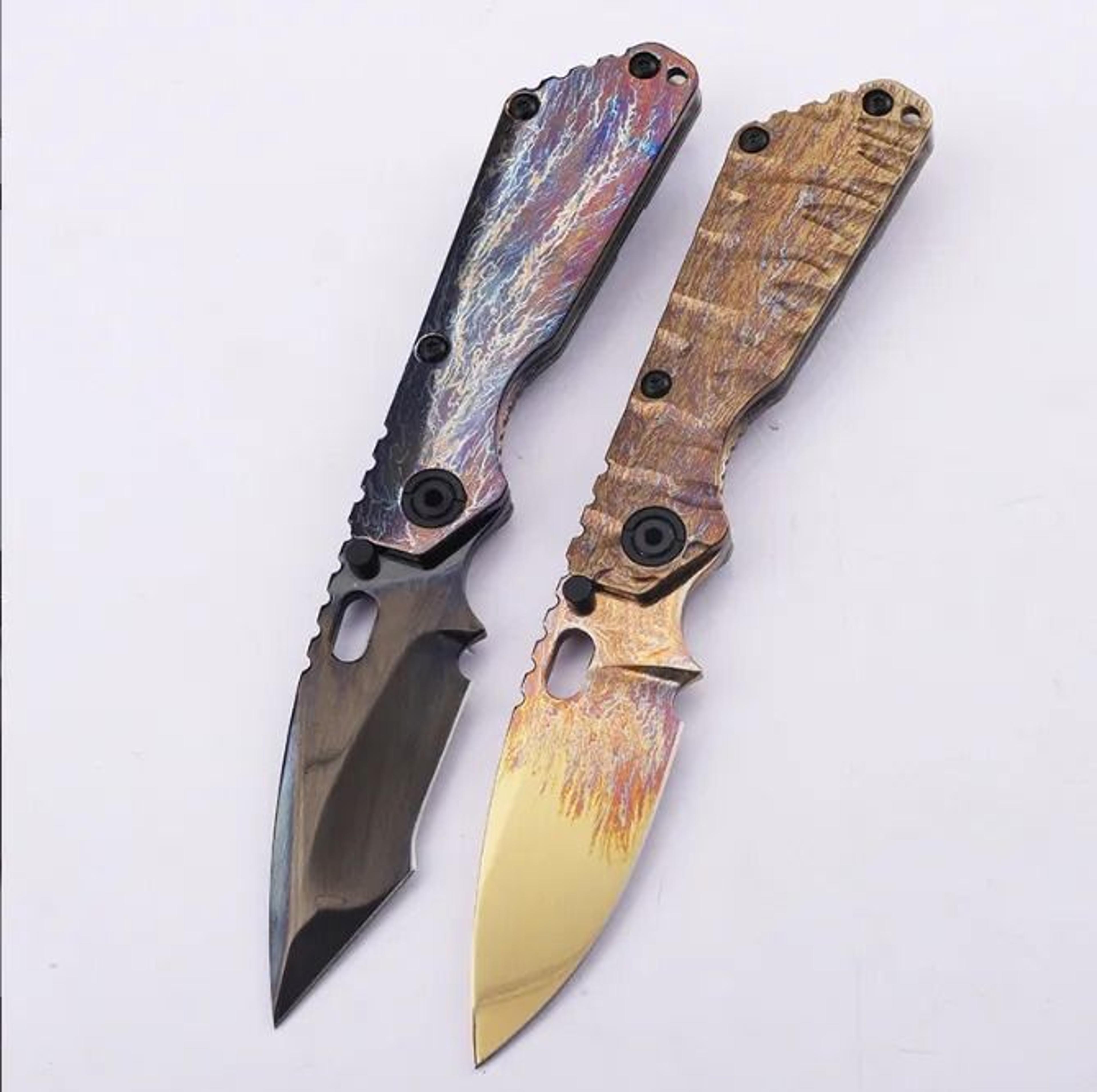 Folding Pocket Knife With Titanium Alloy Handle And DLC Finish 3