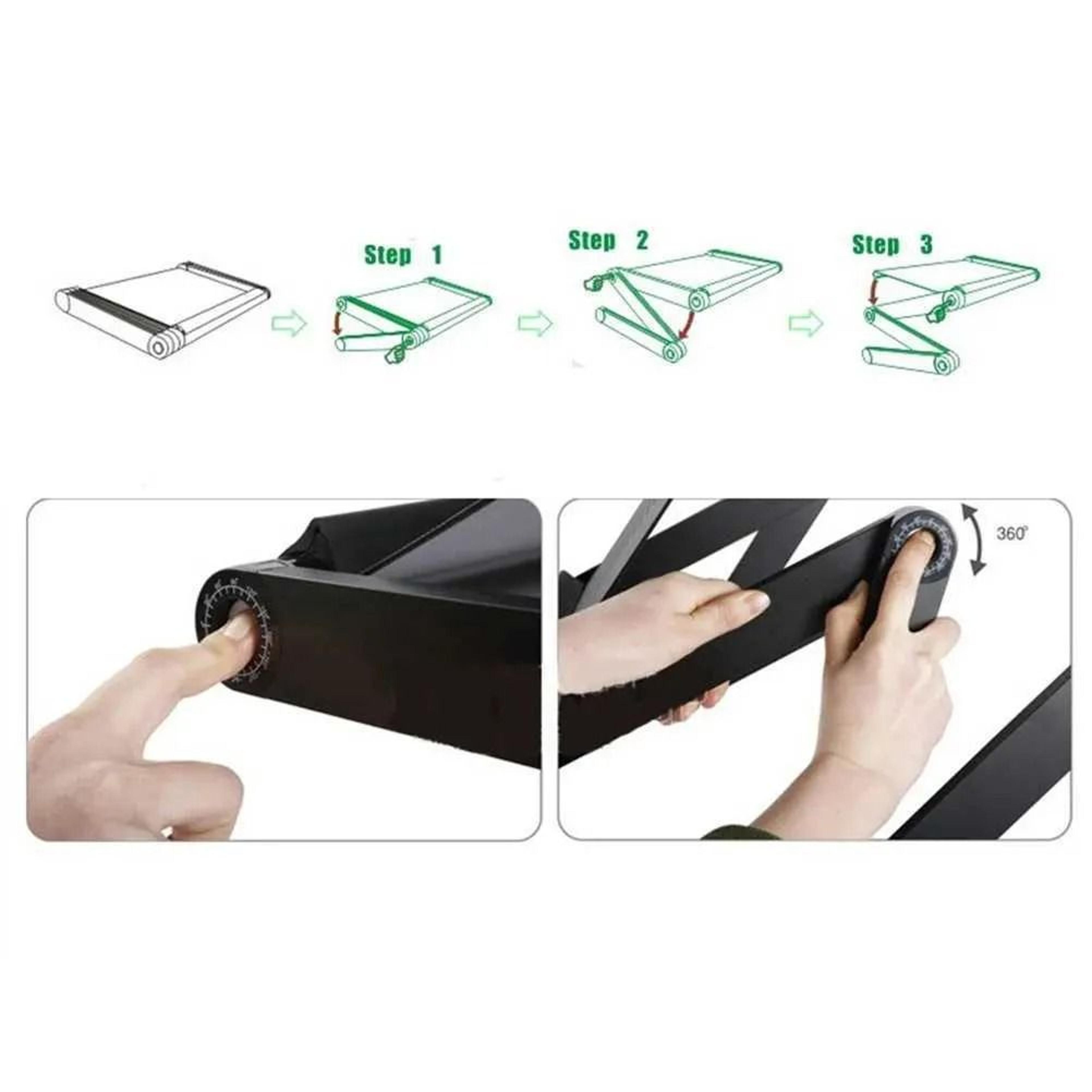 Portable Laptop Desk With Adjustable Folding Metal Legs 5