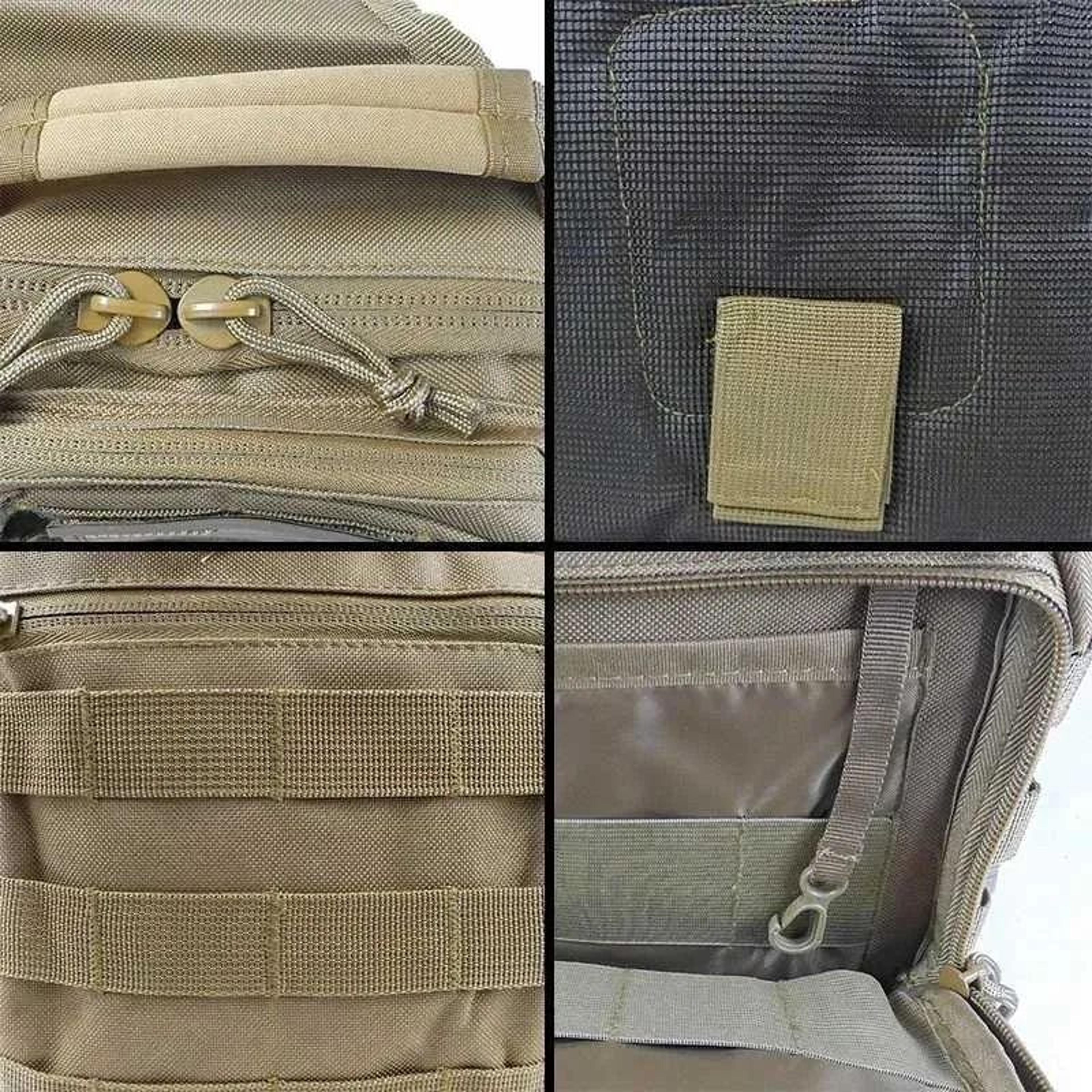 Outdoor Nylon Sling Backpack With MOLLE Webbing 3