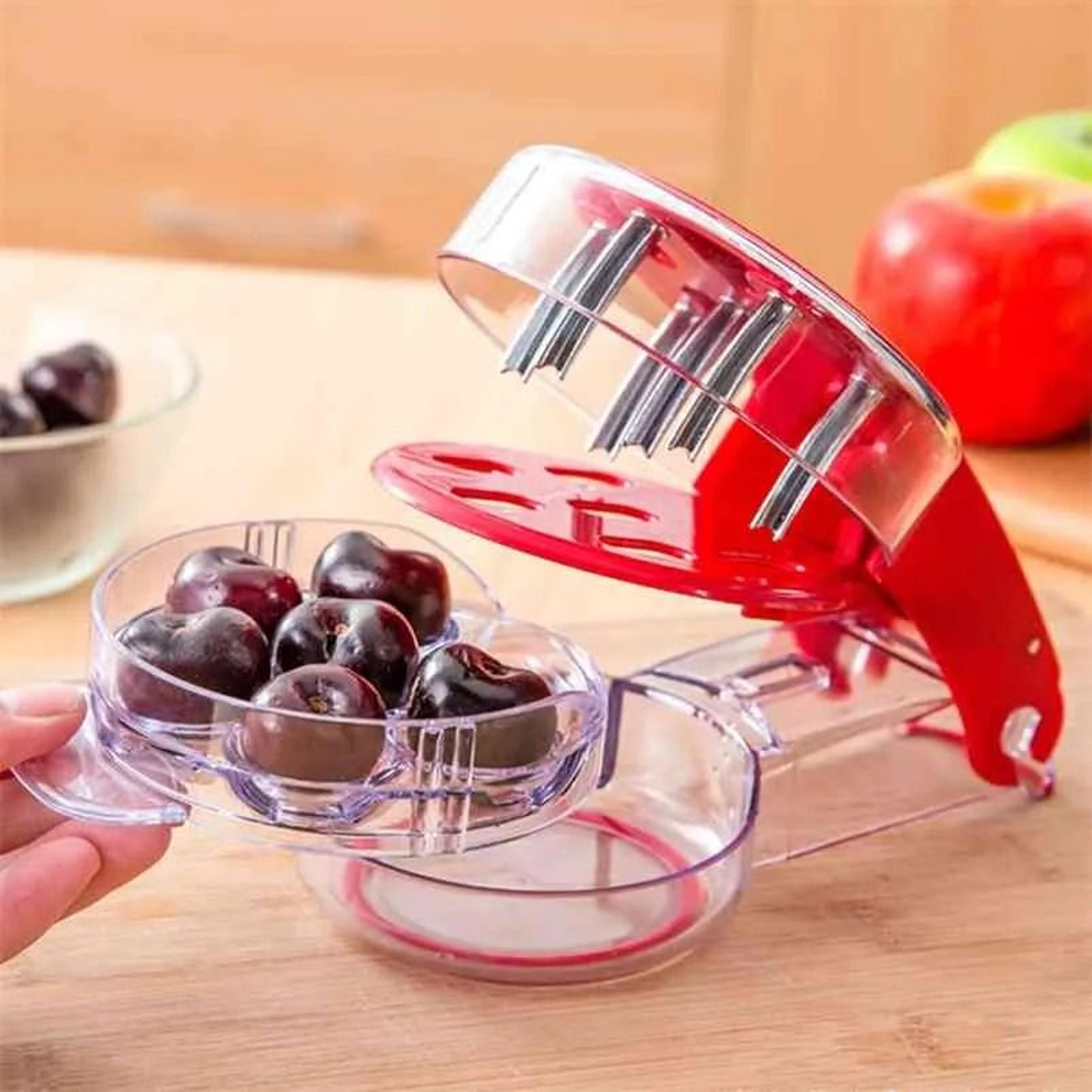cherry pitter tool for fast cherry and olive stone removal