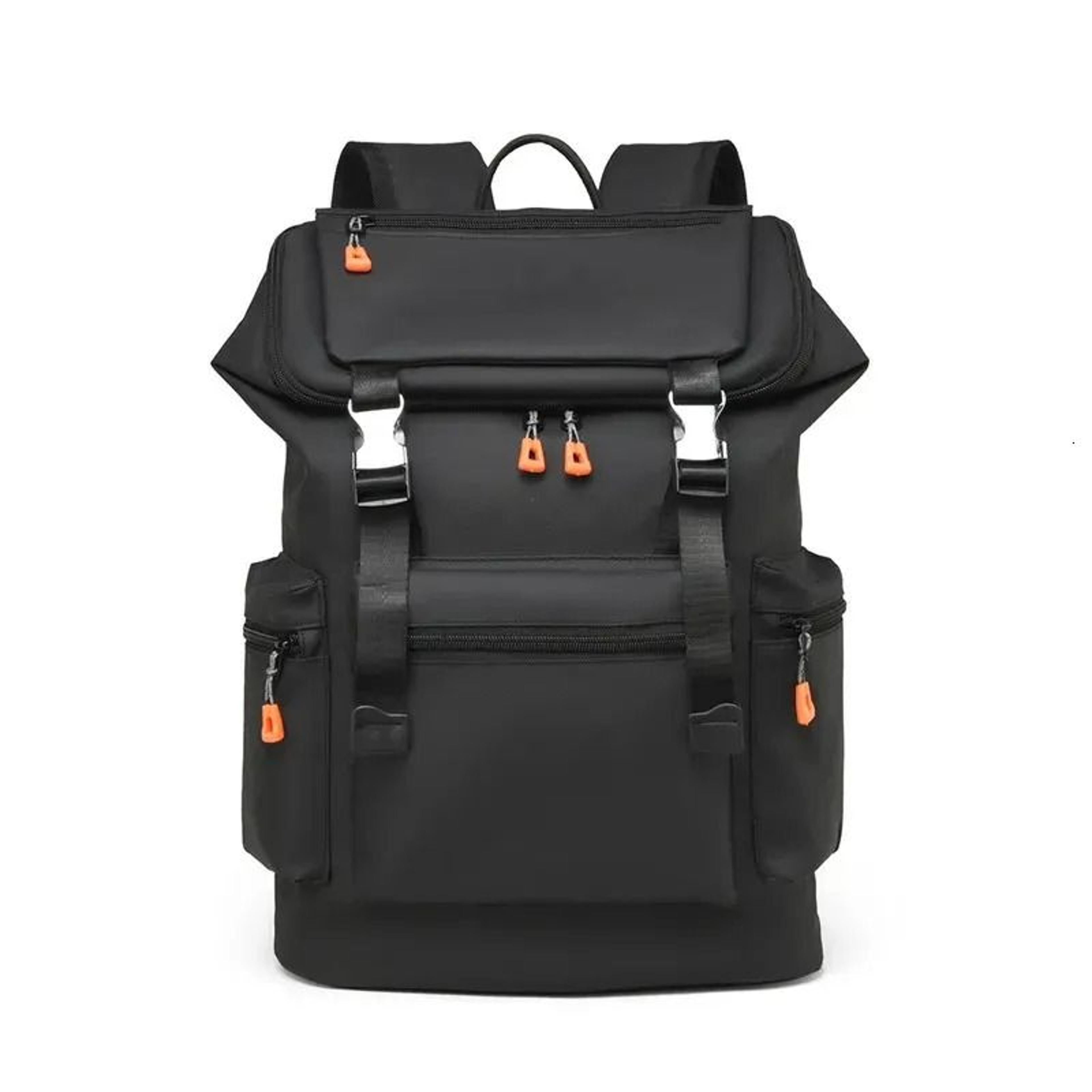 laptop backpack with large capacity water-resistant polyester design