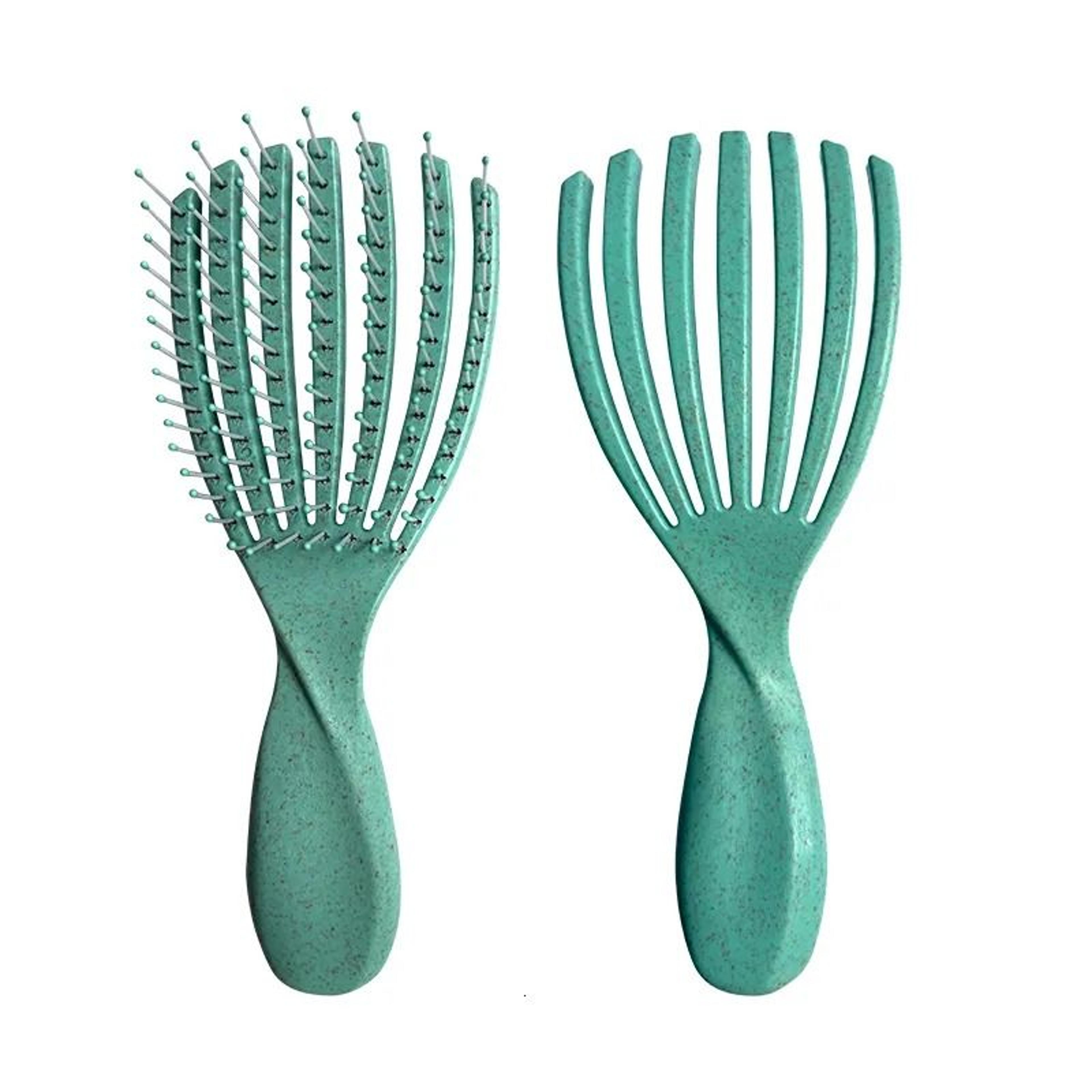 Shell Hair Comb With Openwork Design AntiStatic Styling And Scalp Massage 0
