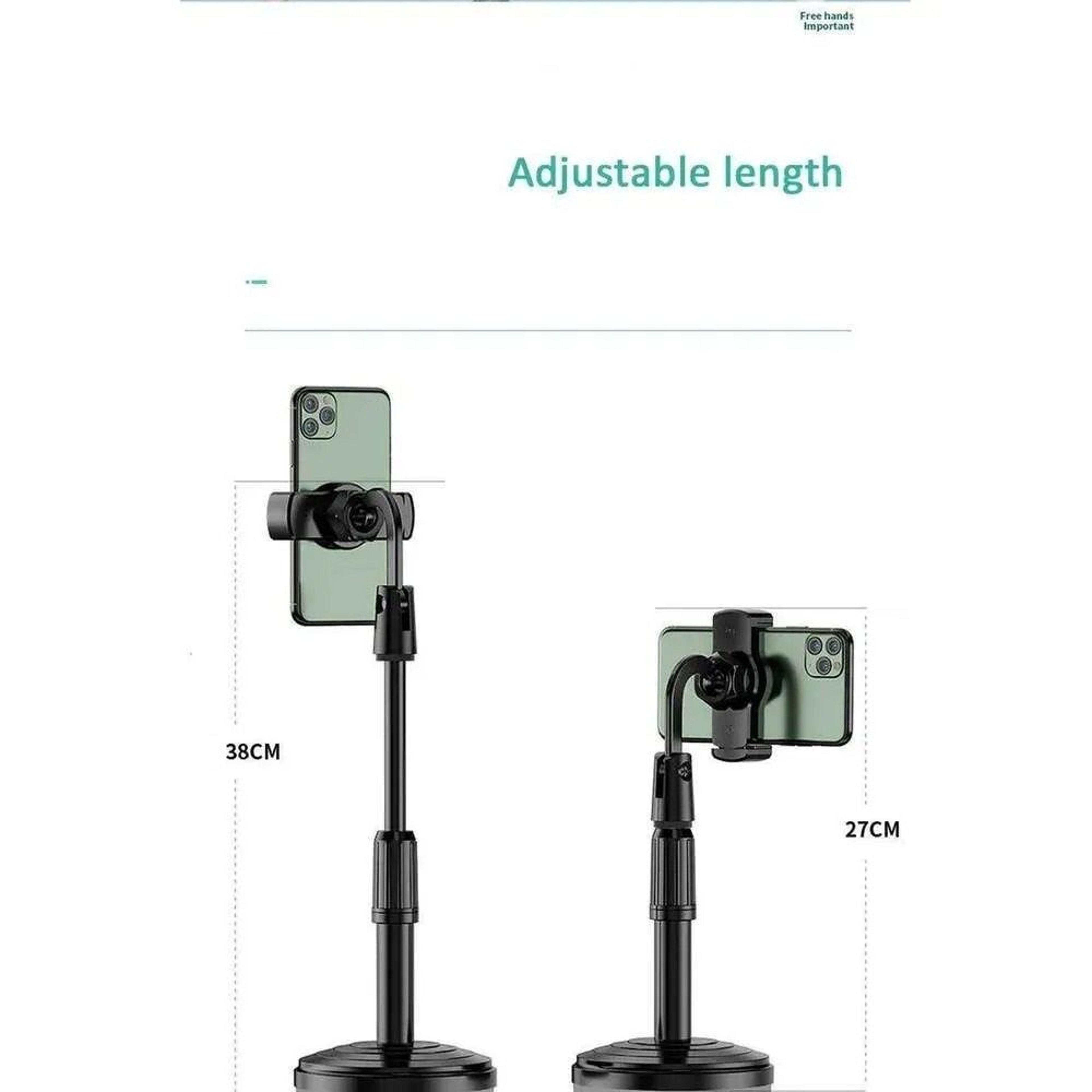 Retractable Desk Clip Phone Stand With Adjustable Aluminum Alloy Arm 1