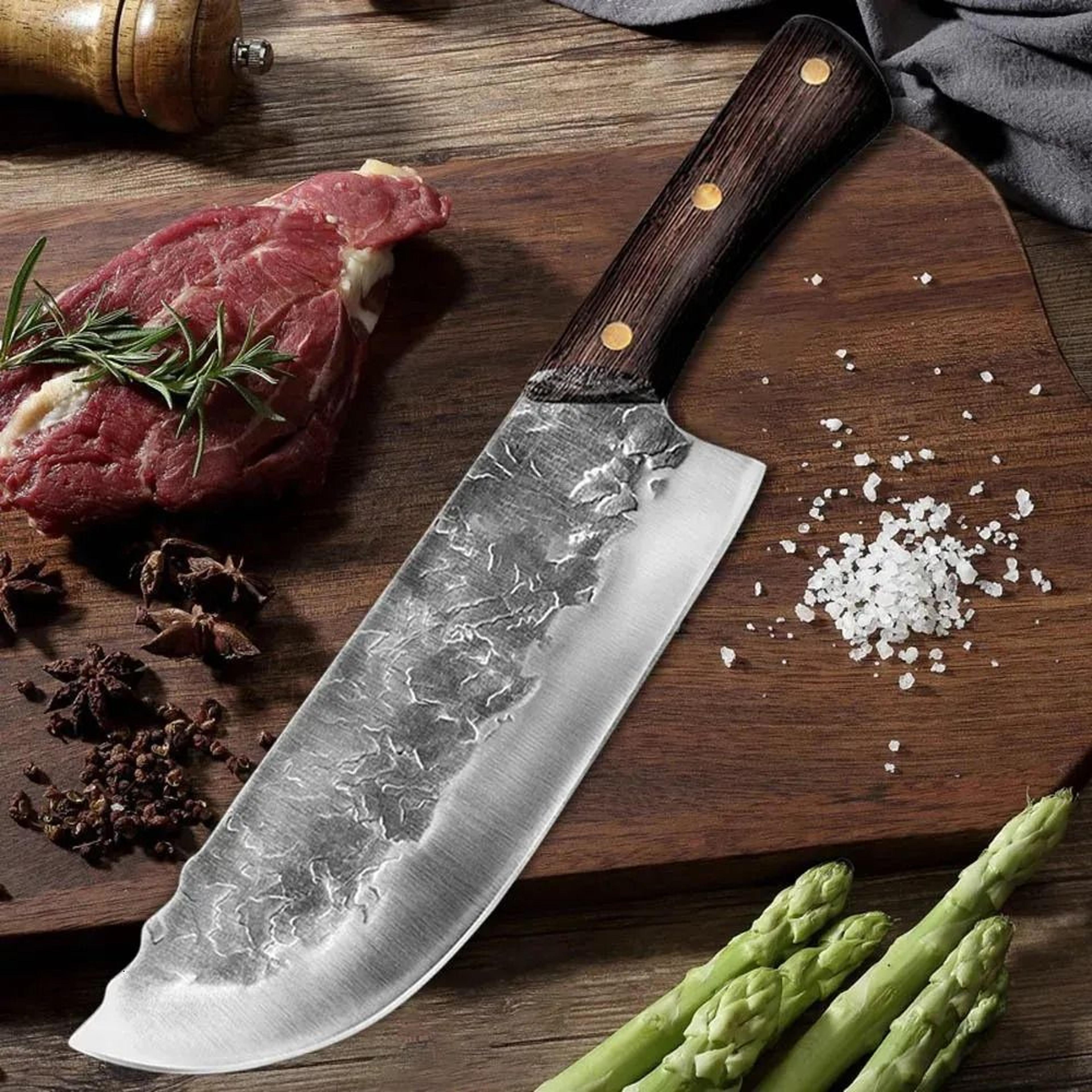 Handmade Butcher Knife 5CR15 Stainless Steel Meat Cleaver 1