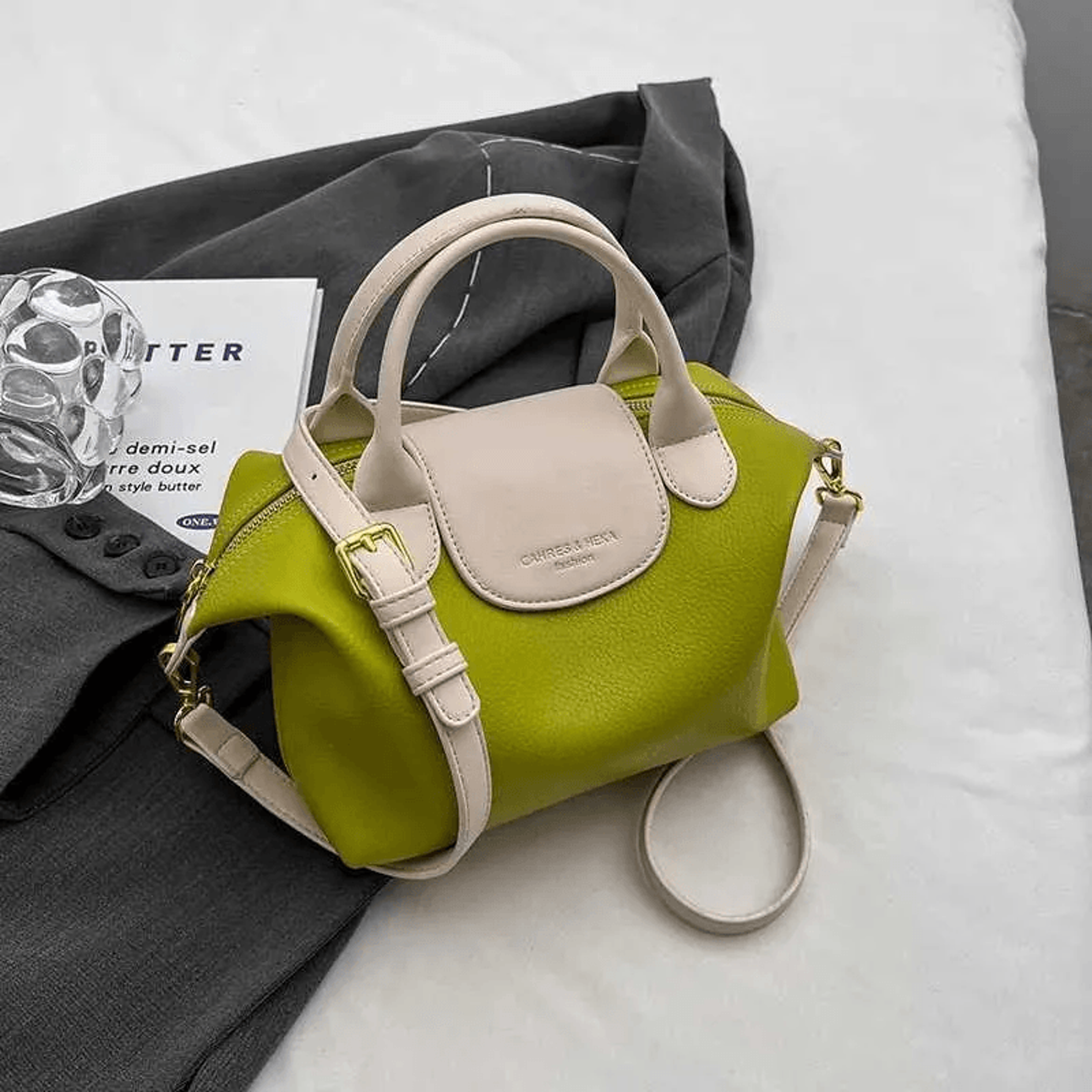 Vintage PU Leather Small Crossbody Bag With Adjustable Strap 2