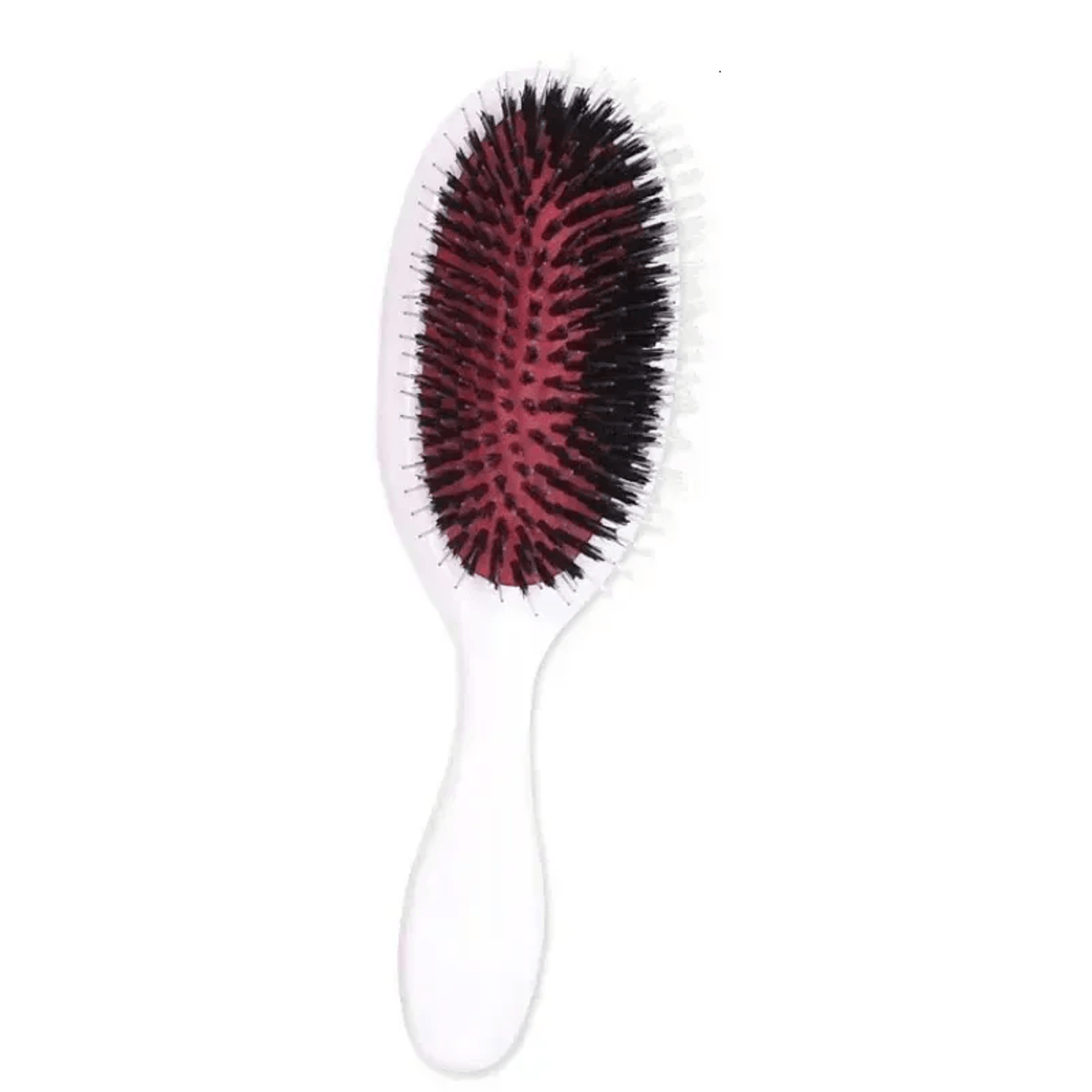 Mini Boar Bristle Nylon Hairbrush For Scalp Massage And Detangling 3