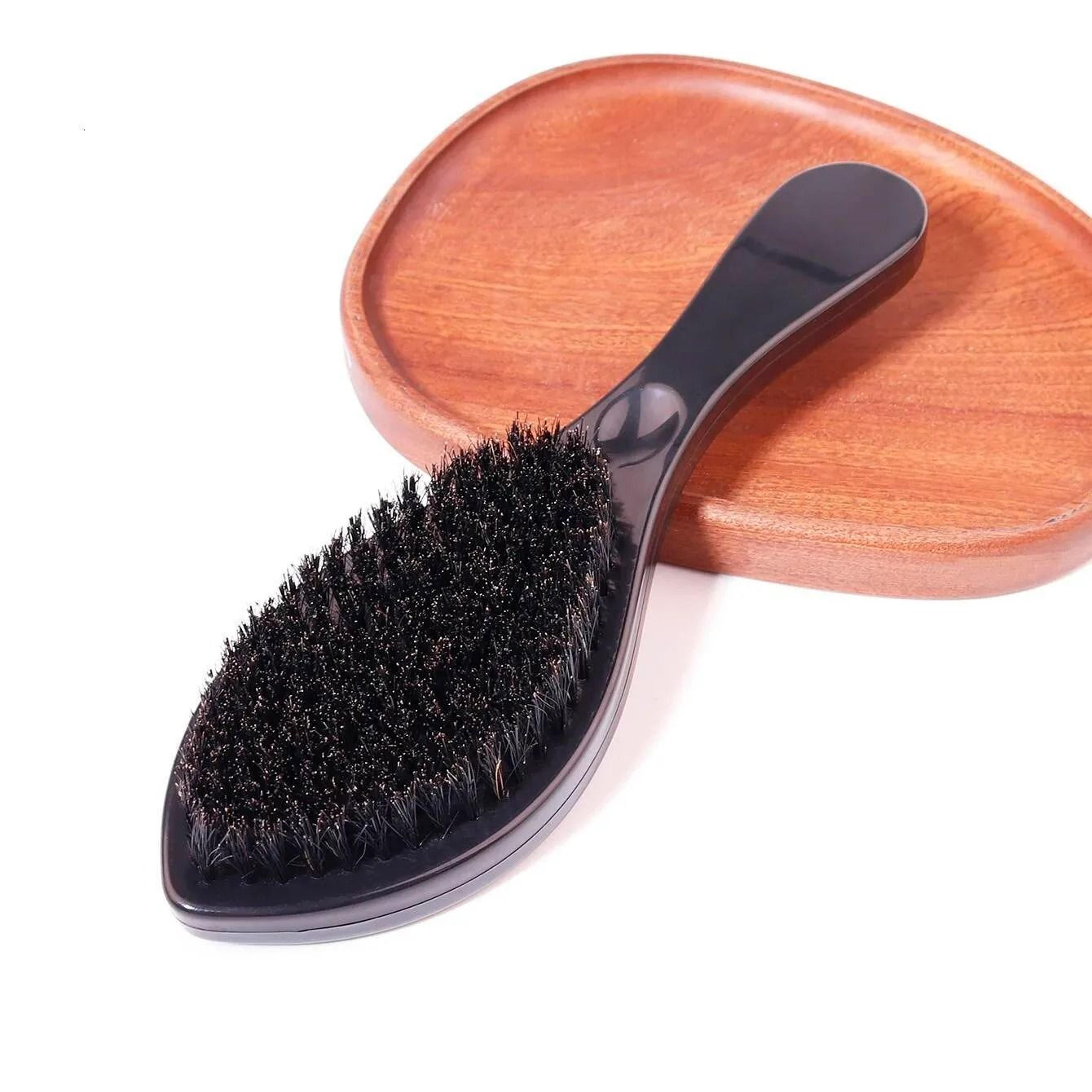anti-static bristle wig brush with handle for real hair wigs