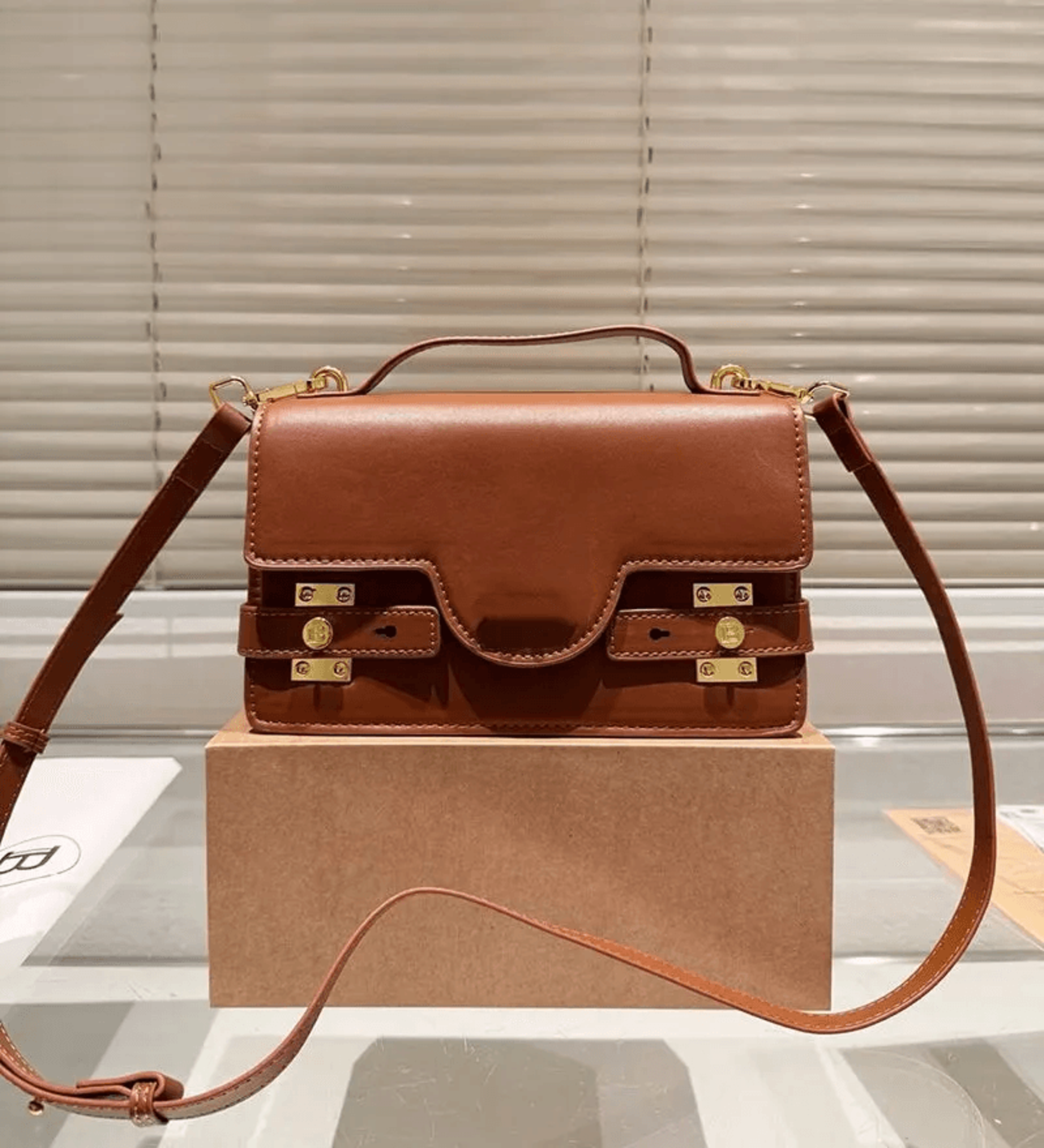 Classic Logo Crossbody Bag With Adjustable Strap 1