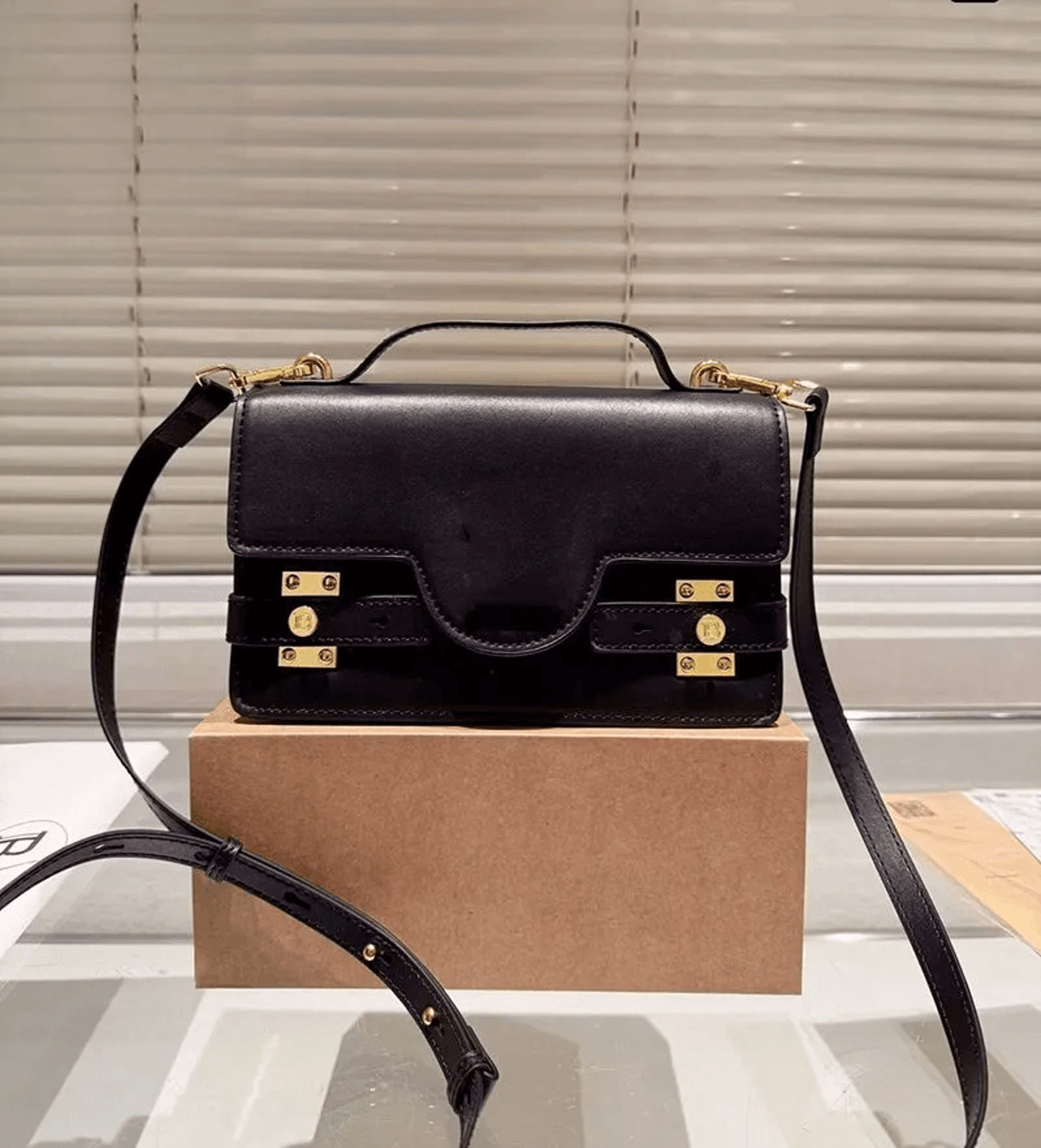 Classic Logo Crossbody Bag With Adjustable Strap 0