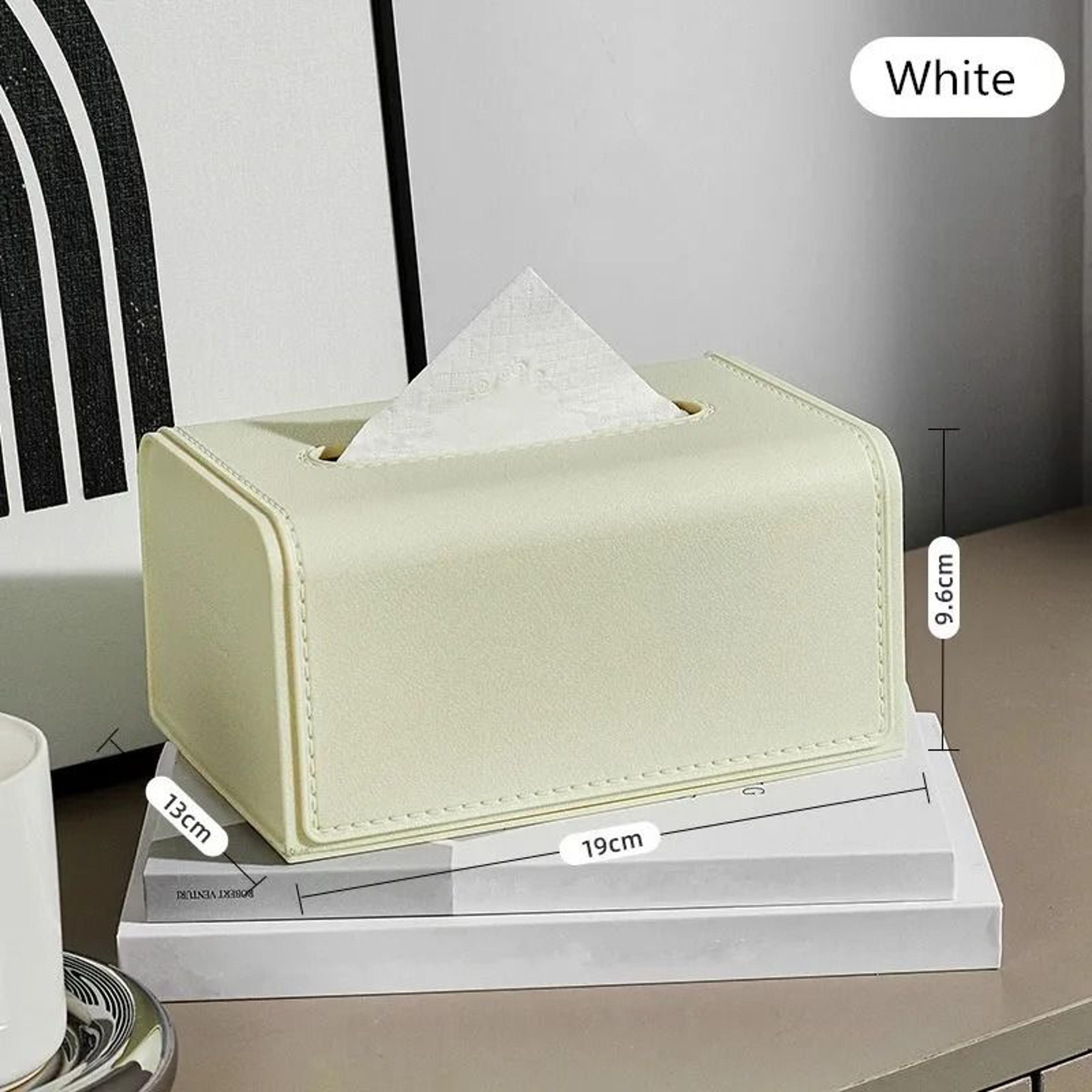 Tissue Box Cover With Leather Texture 2