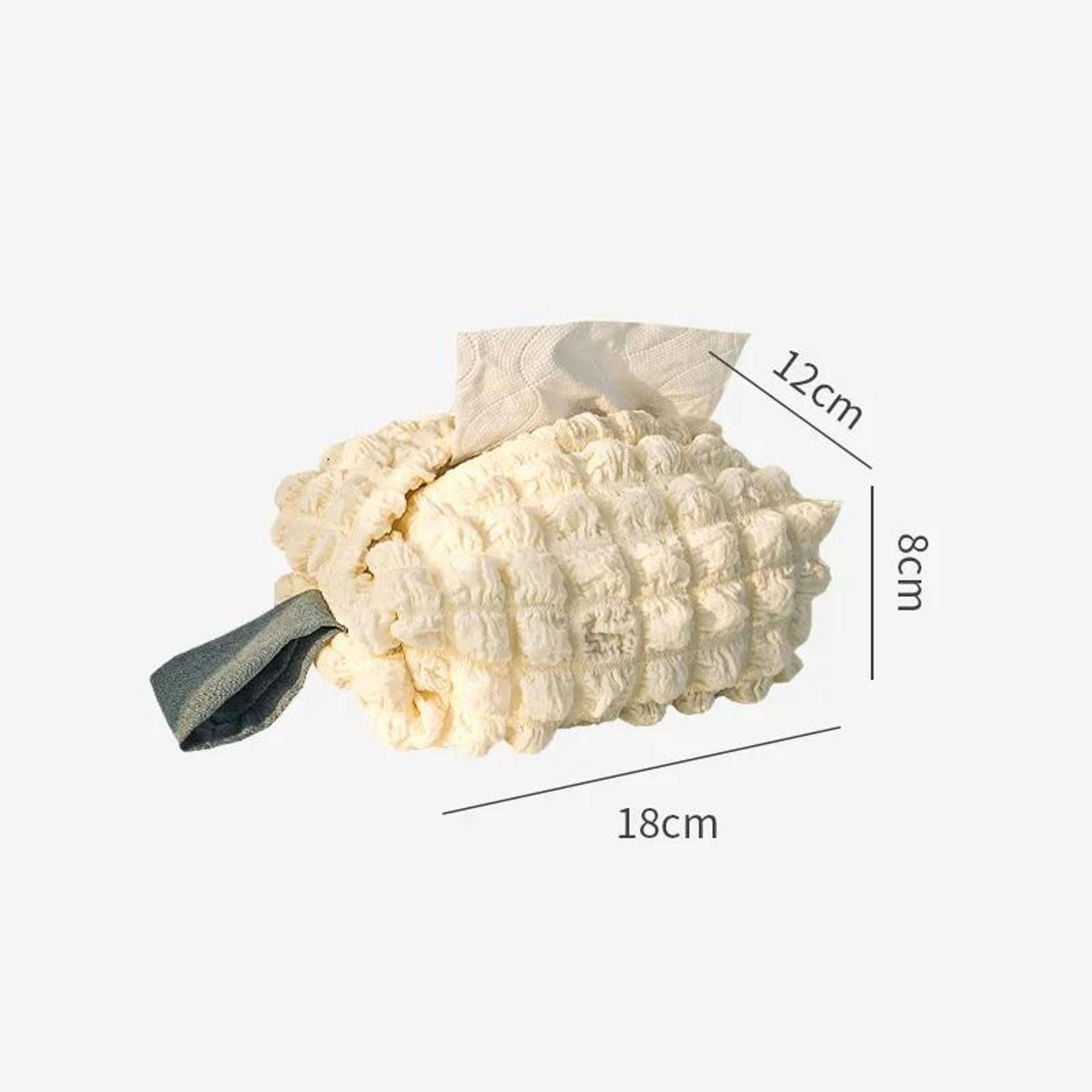 Desktop Tissue Dispenser Storage Bag With Handheld And Hangable Design 2