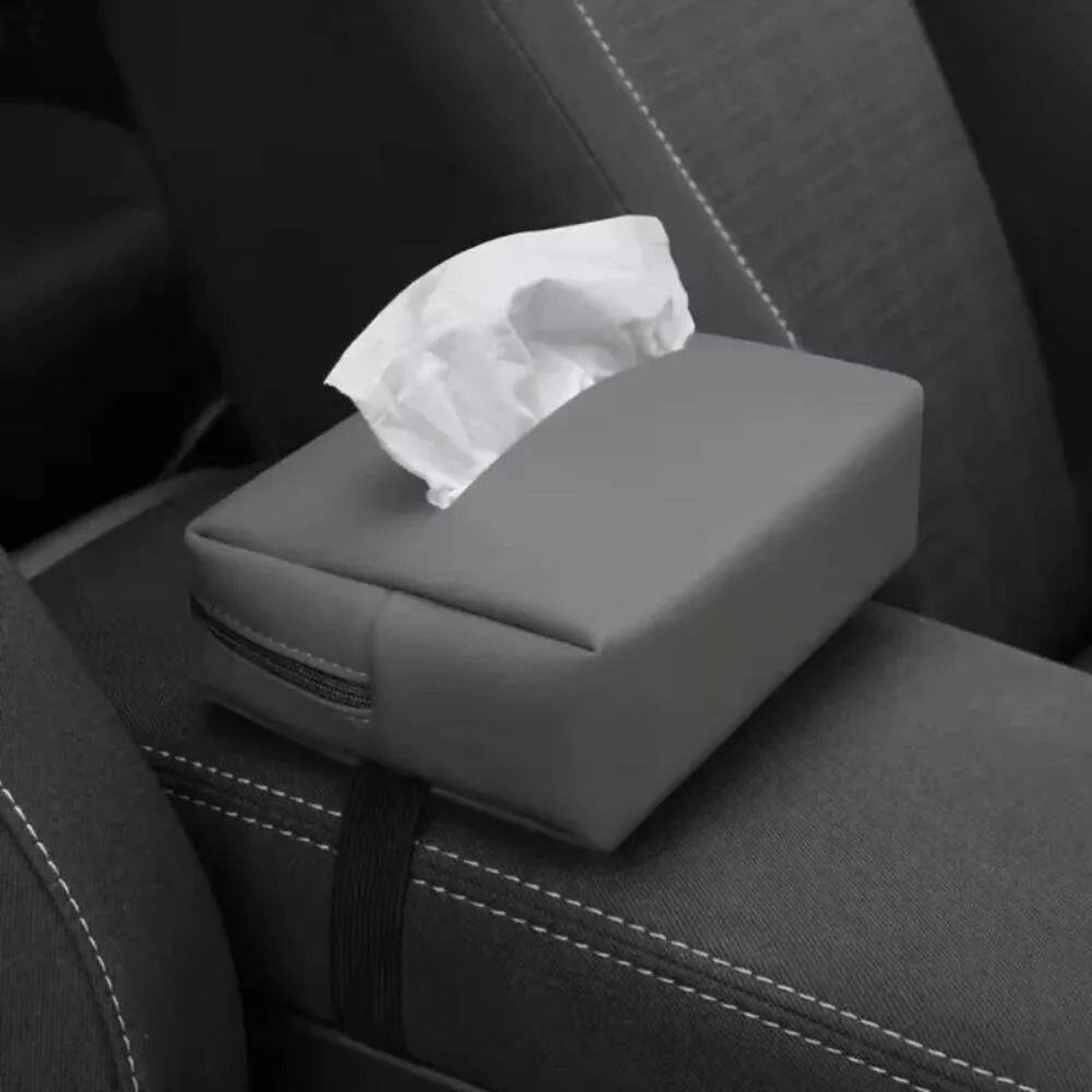 Car Seat Organizer With Tissue Box Holder And Adjustable Straps 1