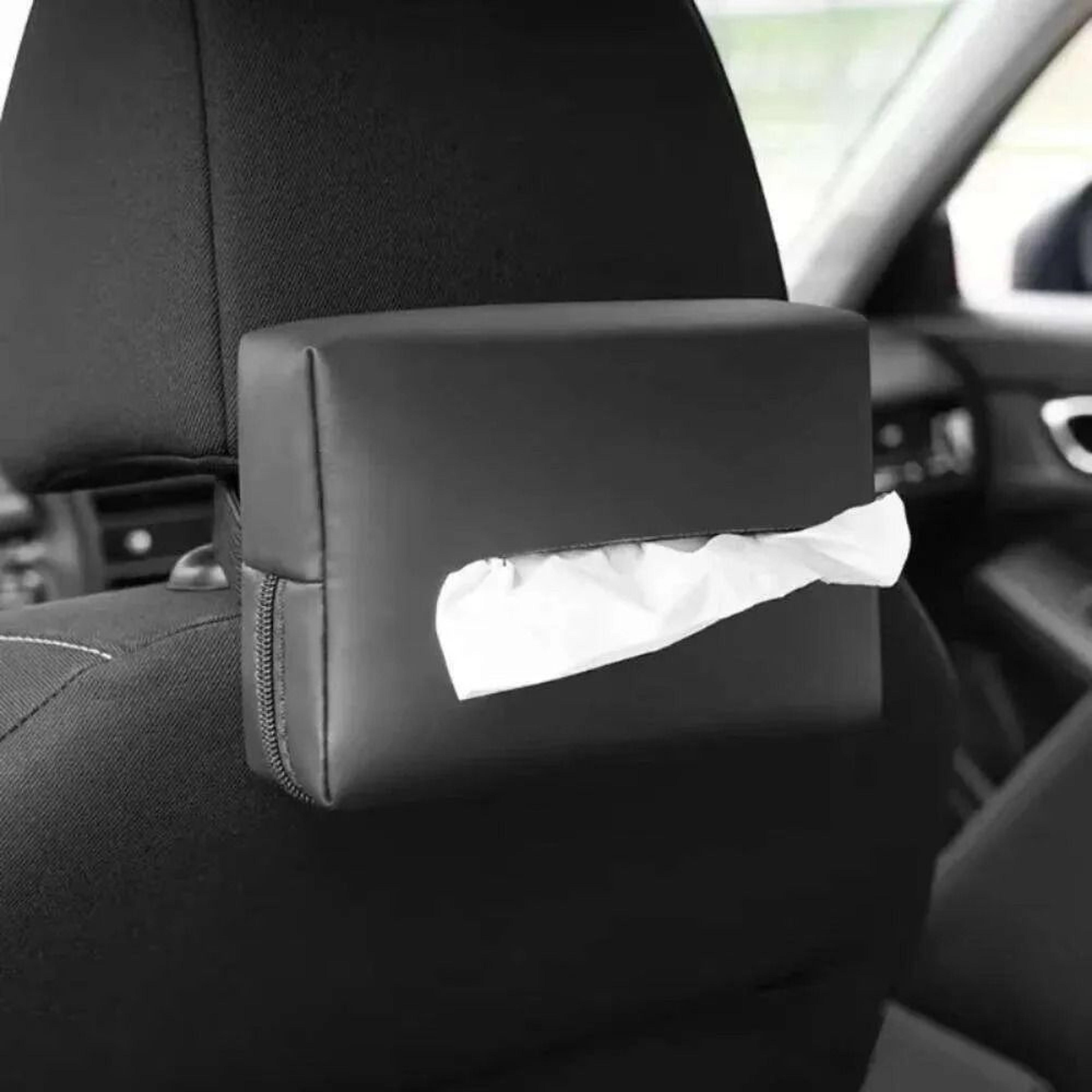 Car Seat Organizer With Tissue Box Holder And Adjustable Straps 2