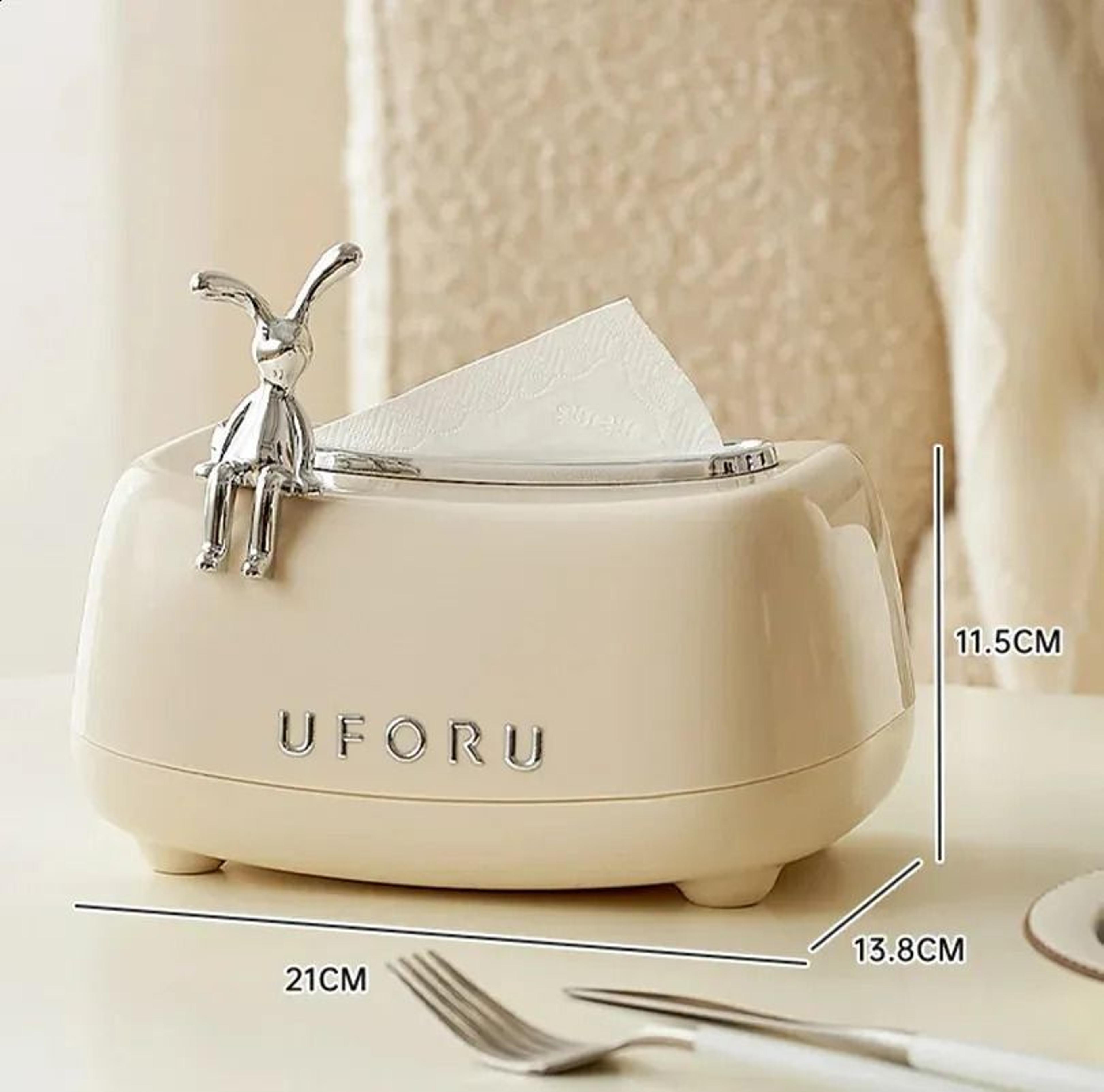 SpringLoaded Tissue Box Holder With Automatic Lift For Desktop And Car Use 2