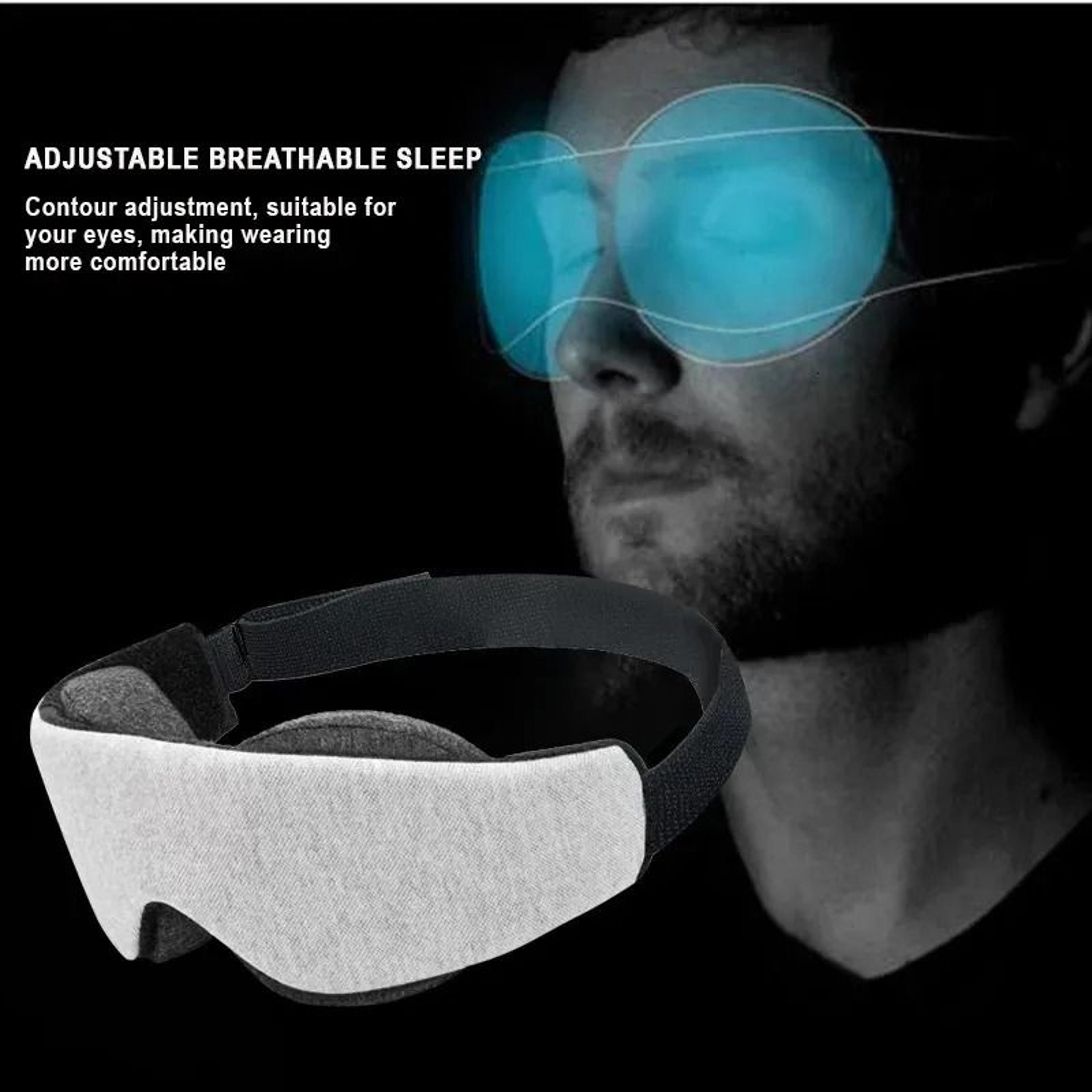 Weighted Blackout Sleep Mask With Adjustable Strap 1