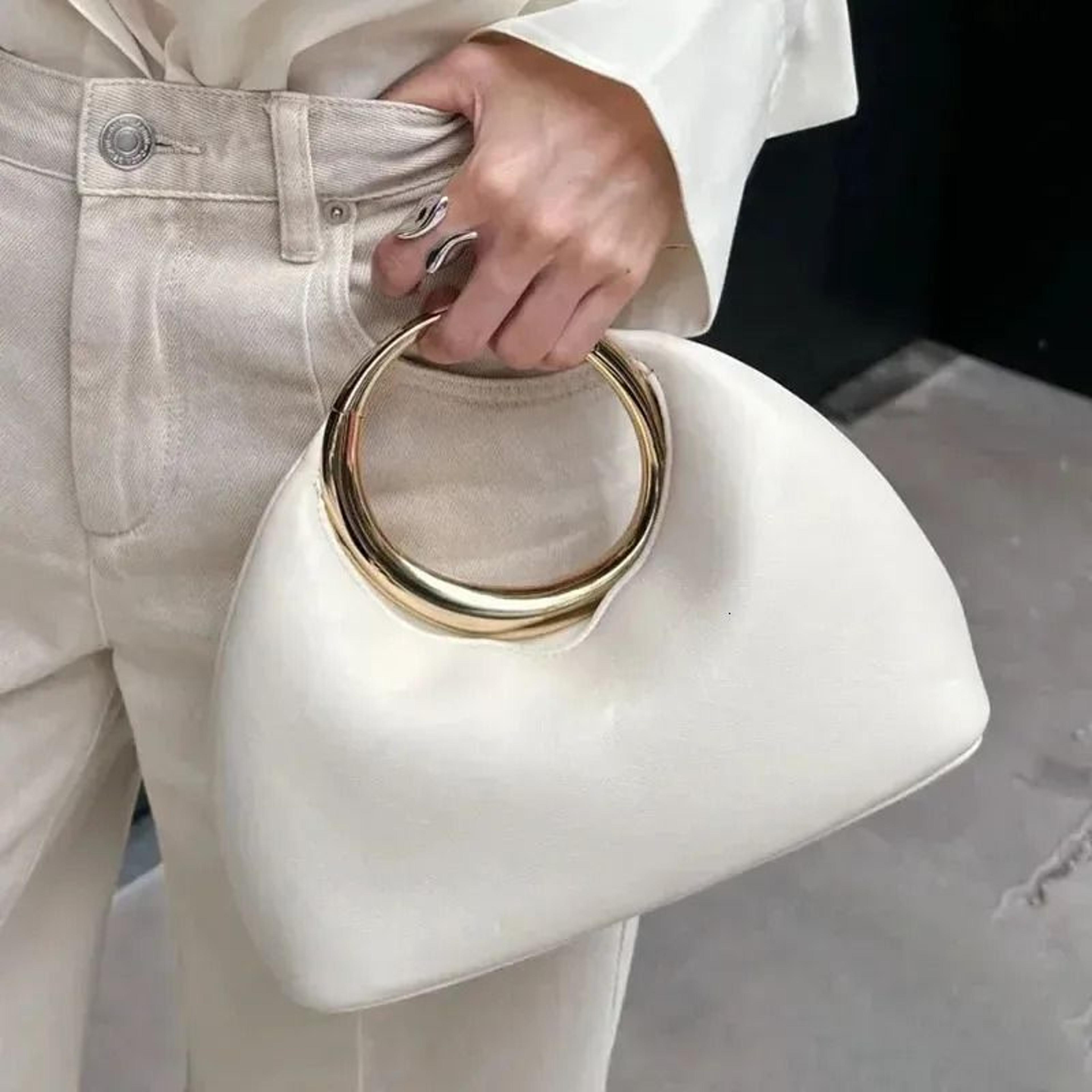 Vegan Leather Cloud Shape Handbag With Top Handle And Adjustable Crossbody Strap 1