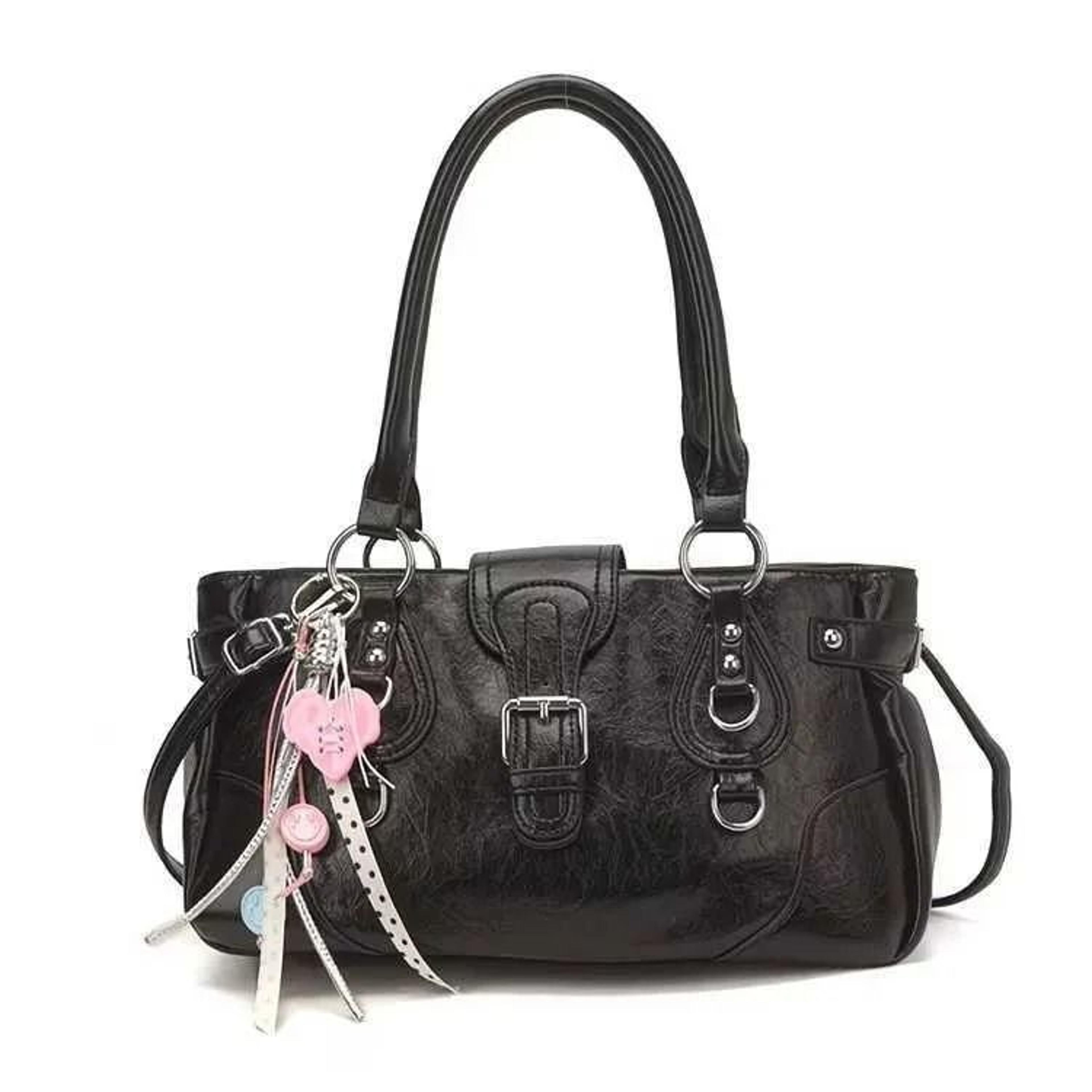 Leather Underarm Shoulder Bag With Large Capacity 1