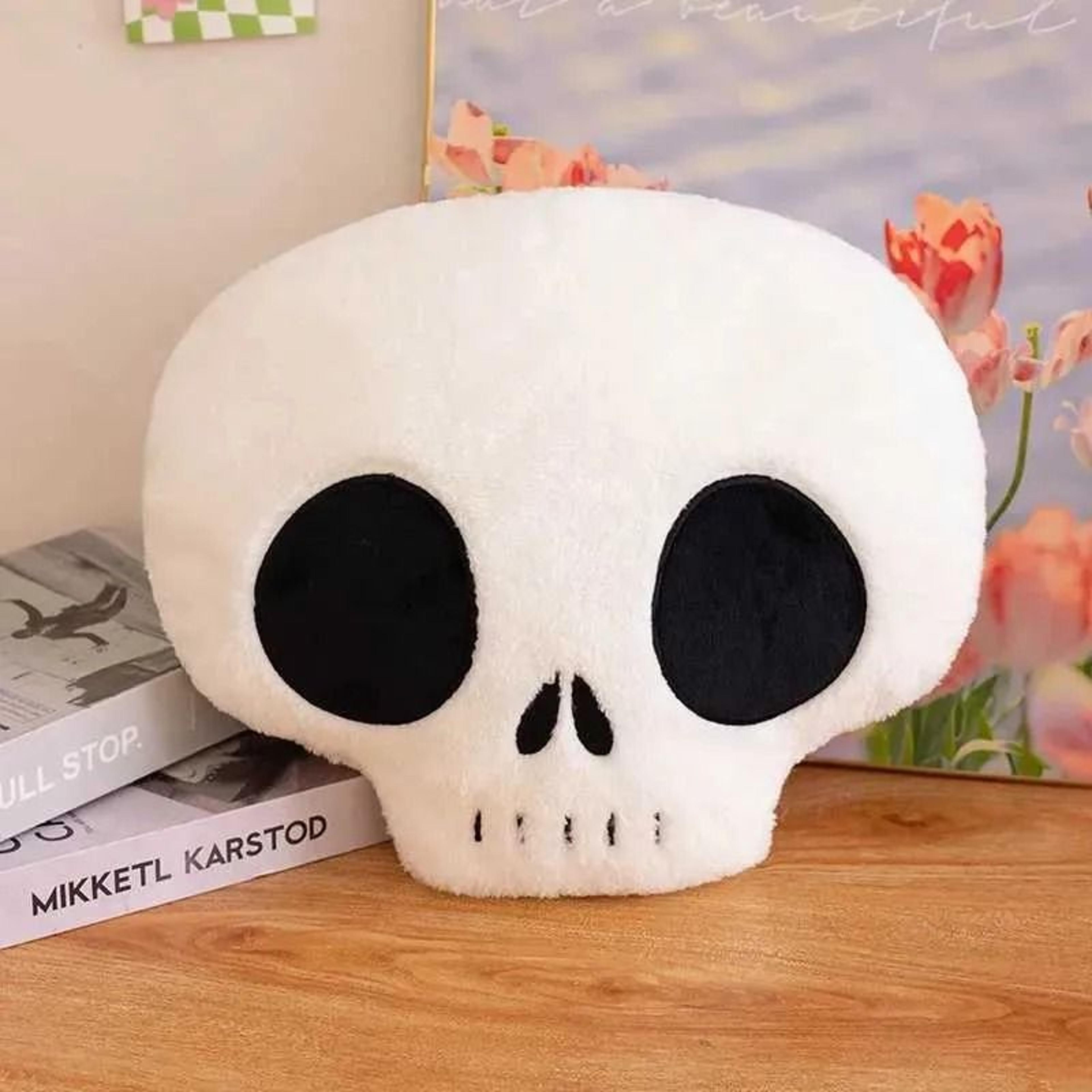 Halloween Skull Plush Toy Soft Stuffed Skeleton Bone Doll For Spooky Party Decorations 0