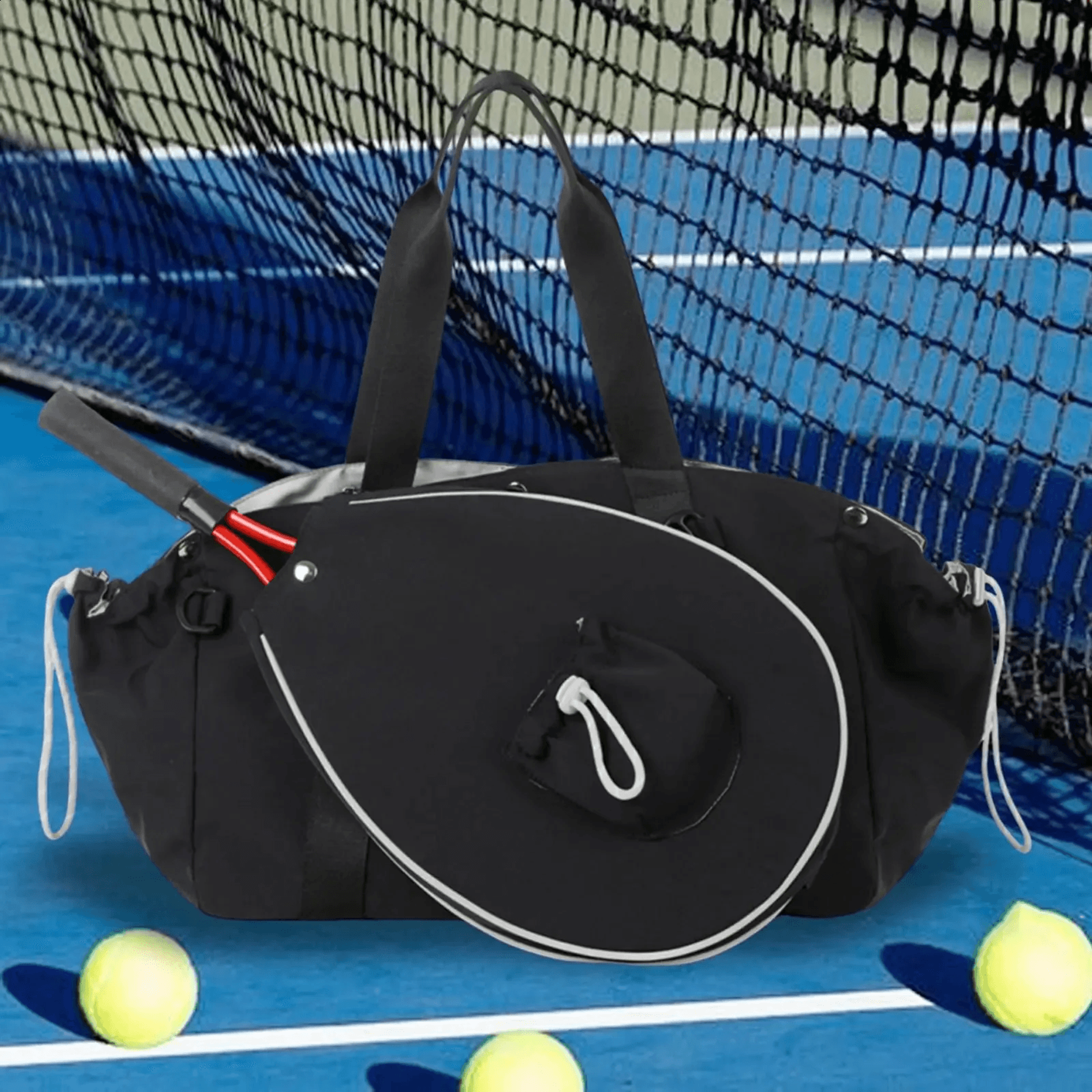 pickleball racket backpack with durable nylon construction and tennis racquet storage