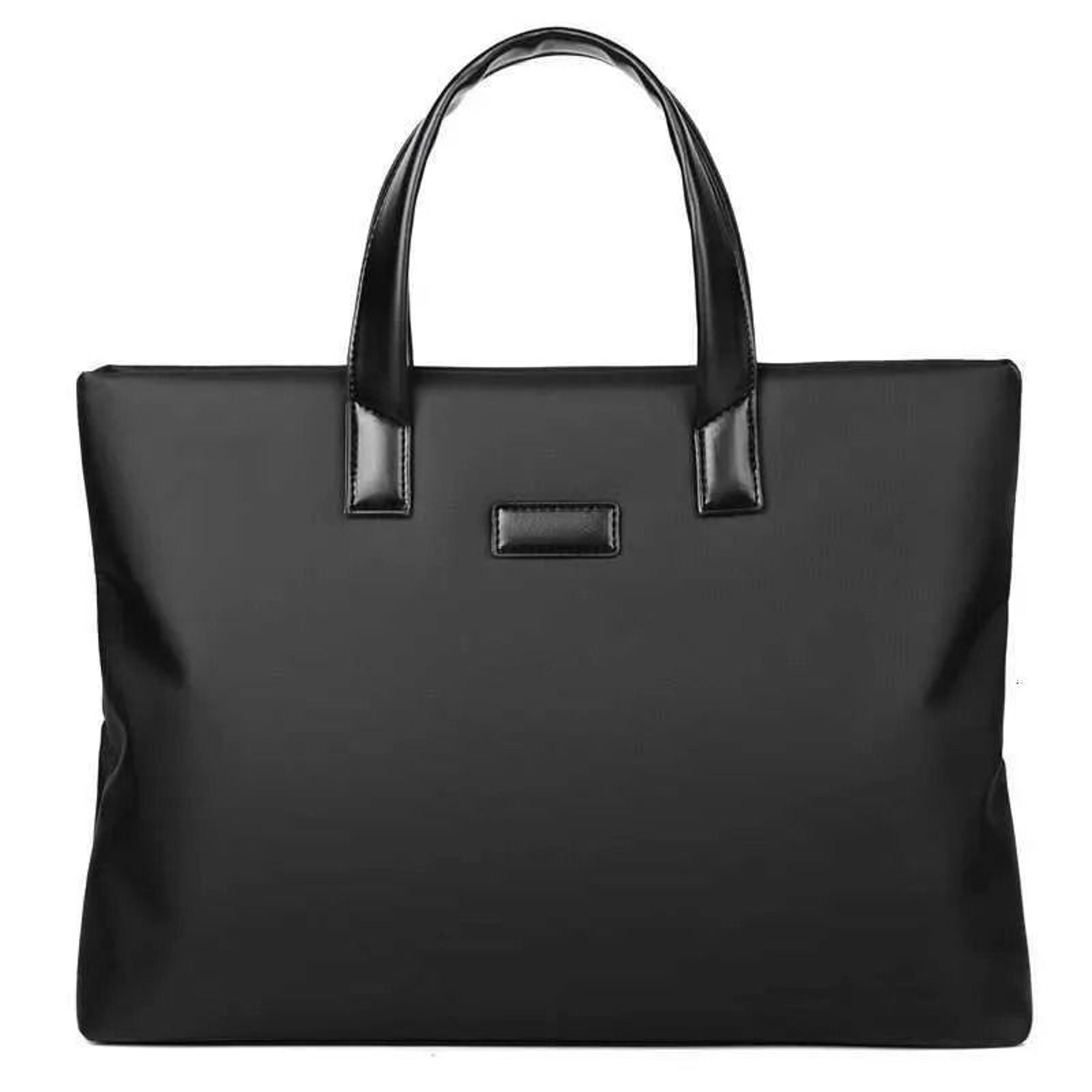 Men Business Briefcase With Zipper Closure And Multiple Compartments 0