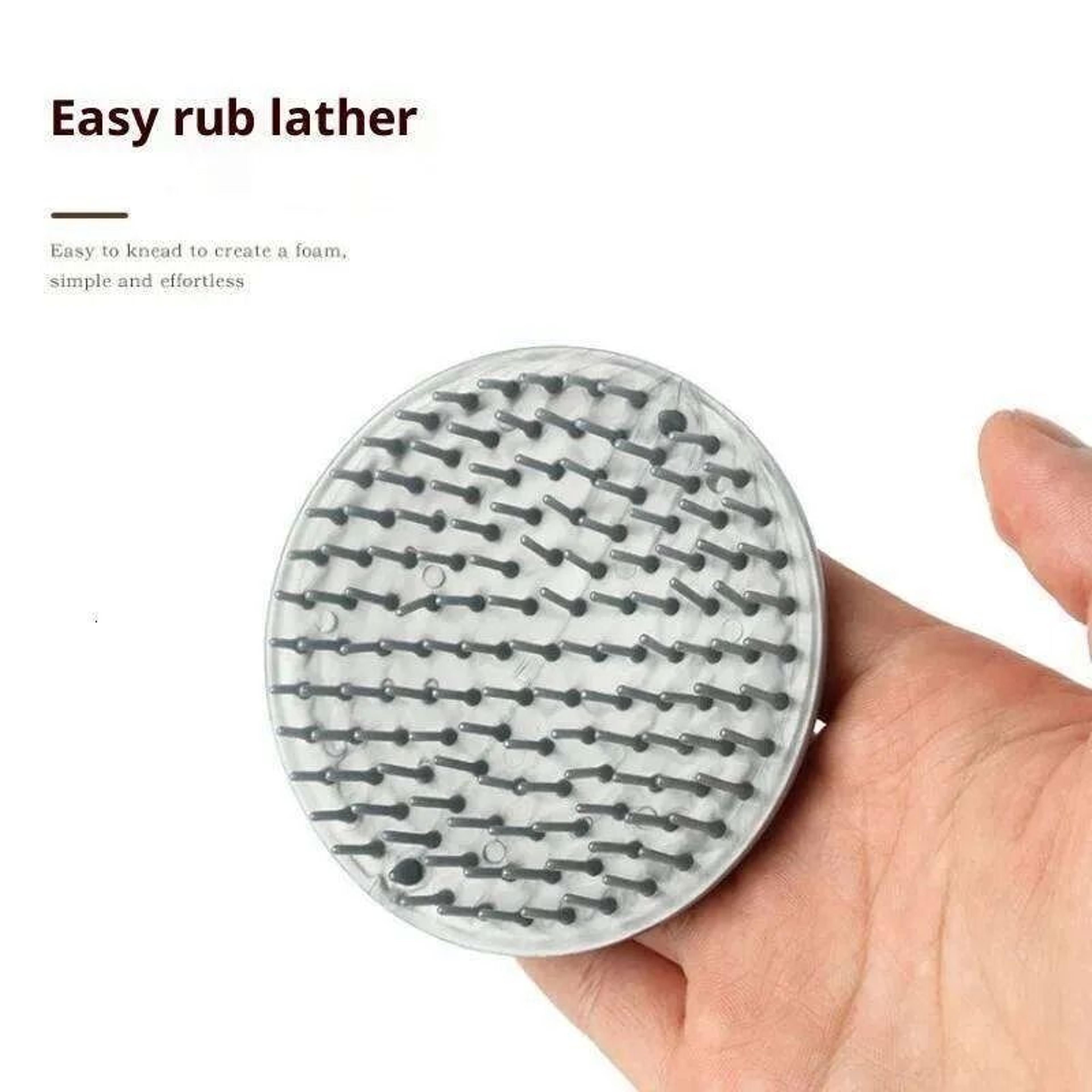 Silicone Scalp Massager Brushes With AntiSlip Grip For Shampooing 4