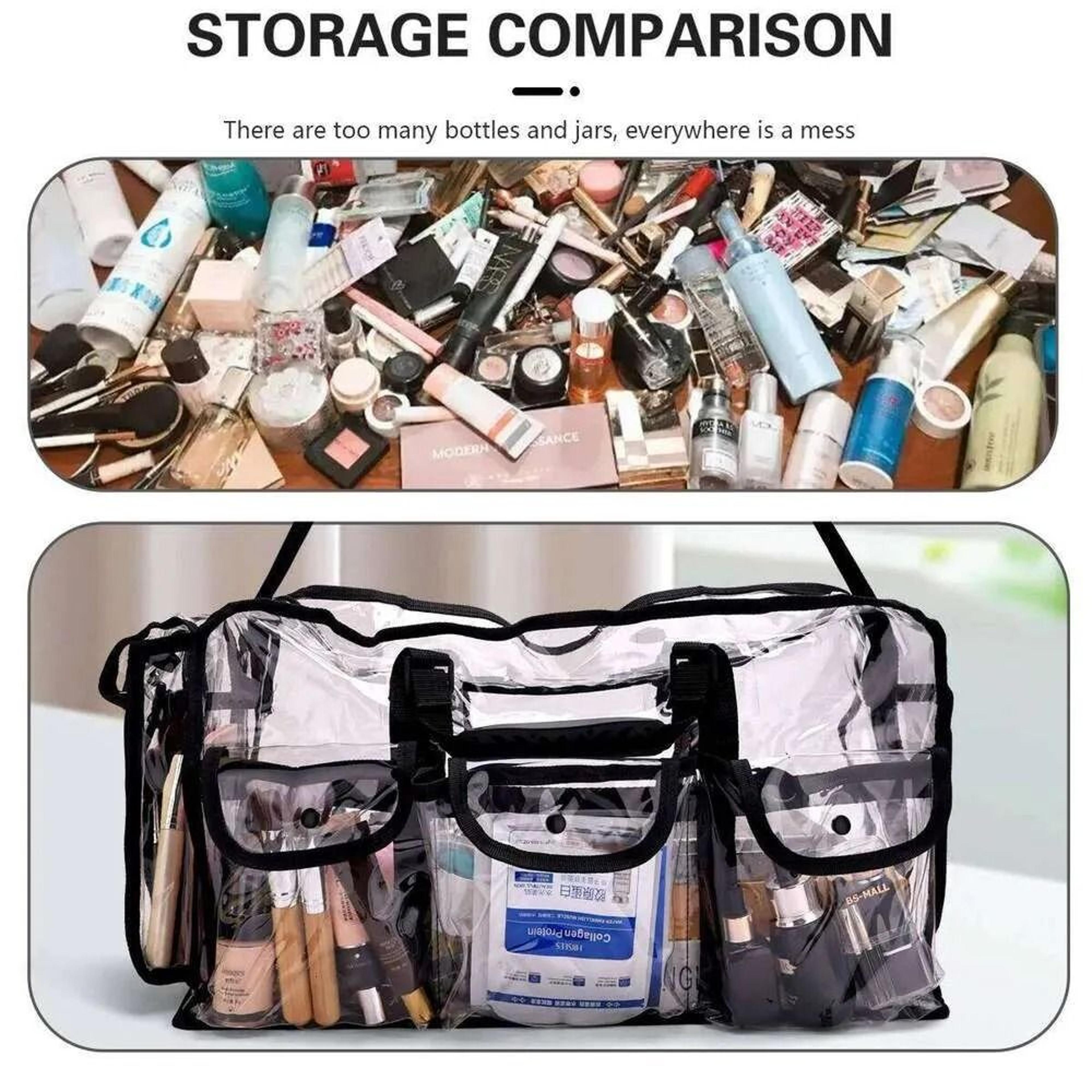 Transparent Salon Makeup Backpack For Hairdressing And Barber Tools 2