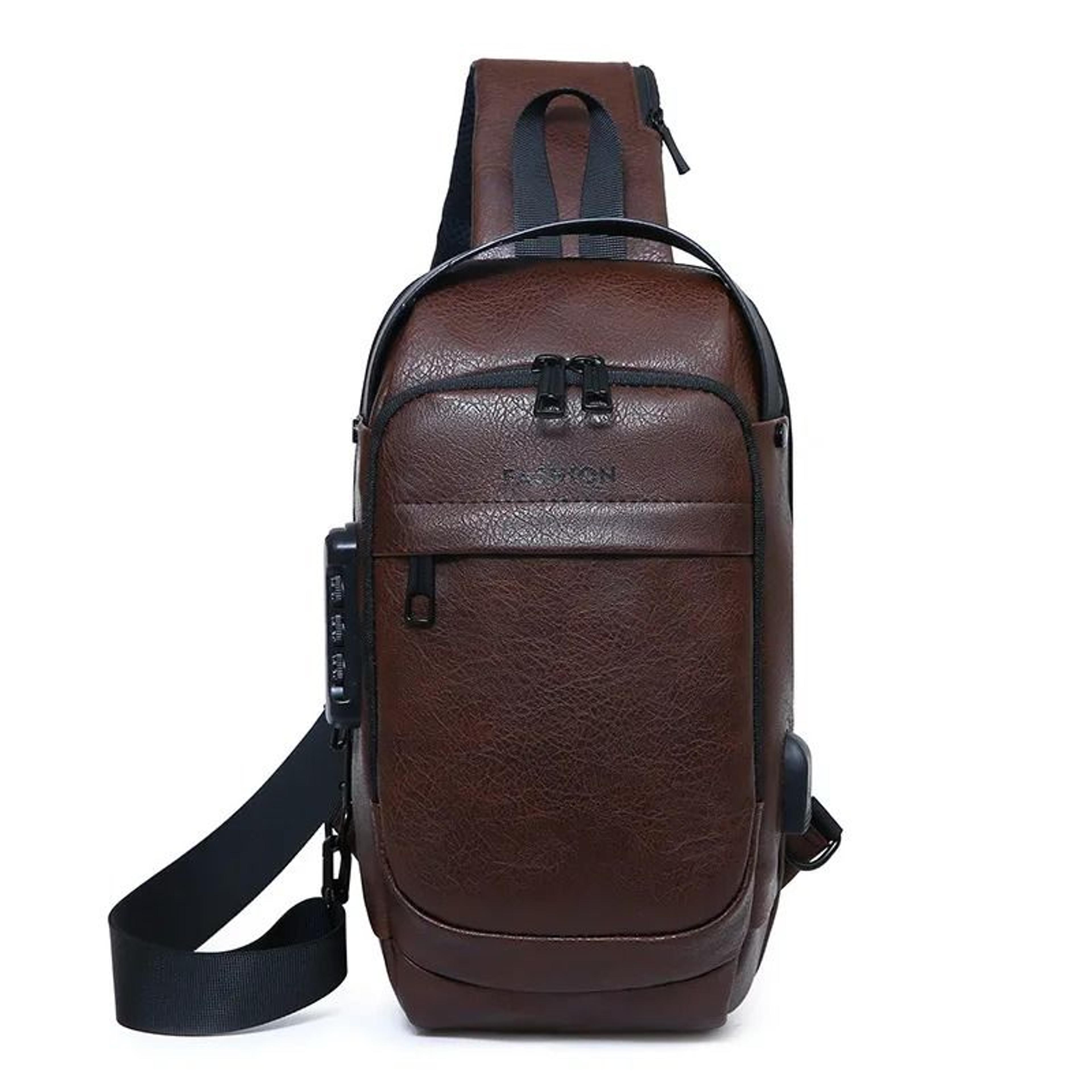 Tactical Nylon Sling Bag With Multiple Compartments For Hiking And Outdoor Activities 0