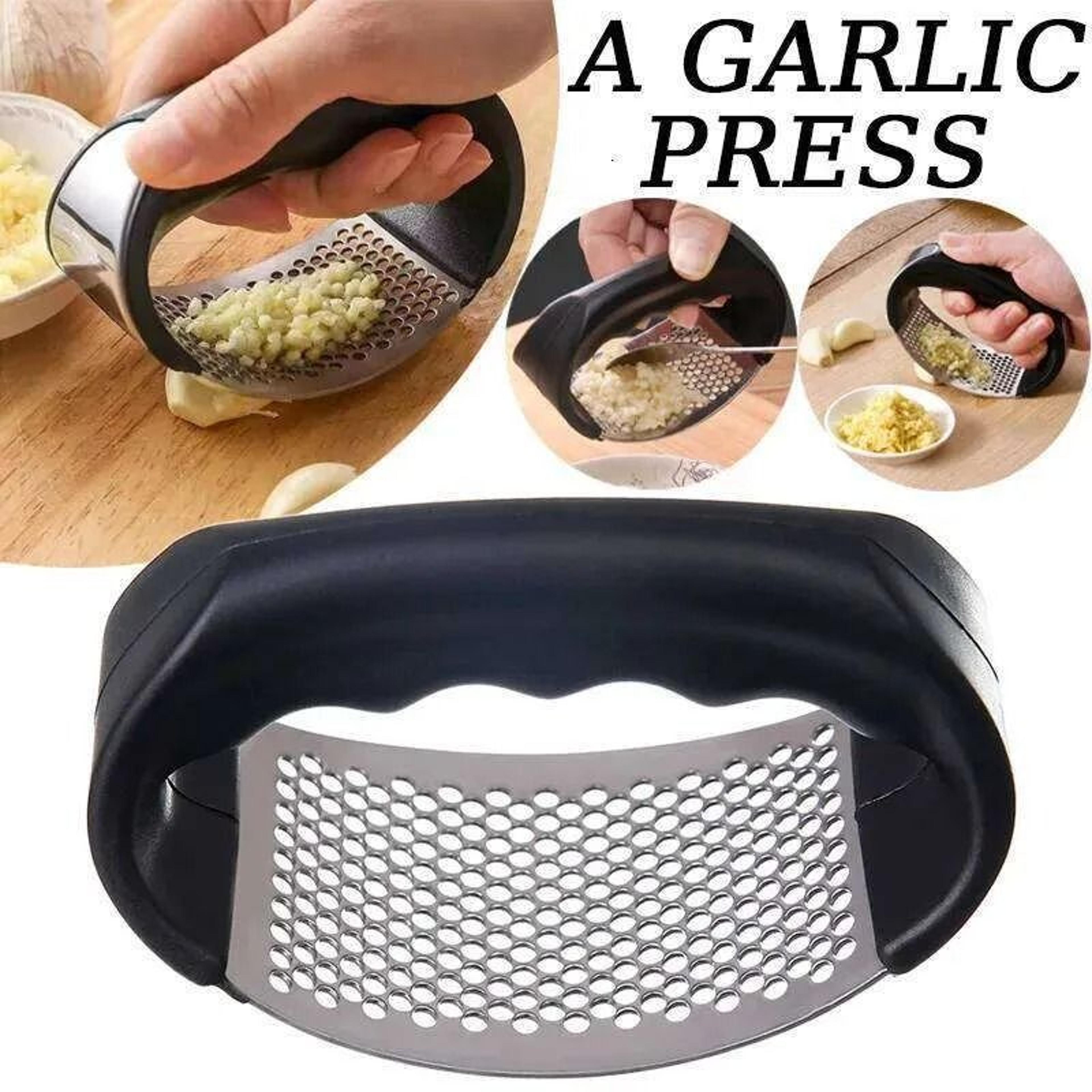 Stainless Steel Manual Garlic Mincer Portable Handheld Garlic And Ginger Crusher 3