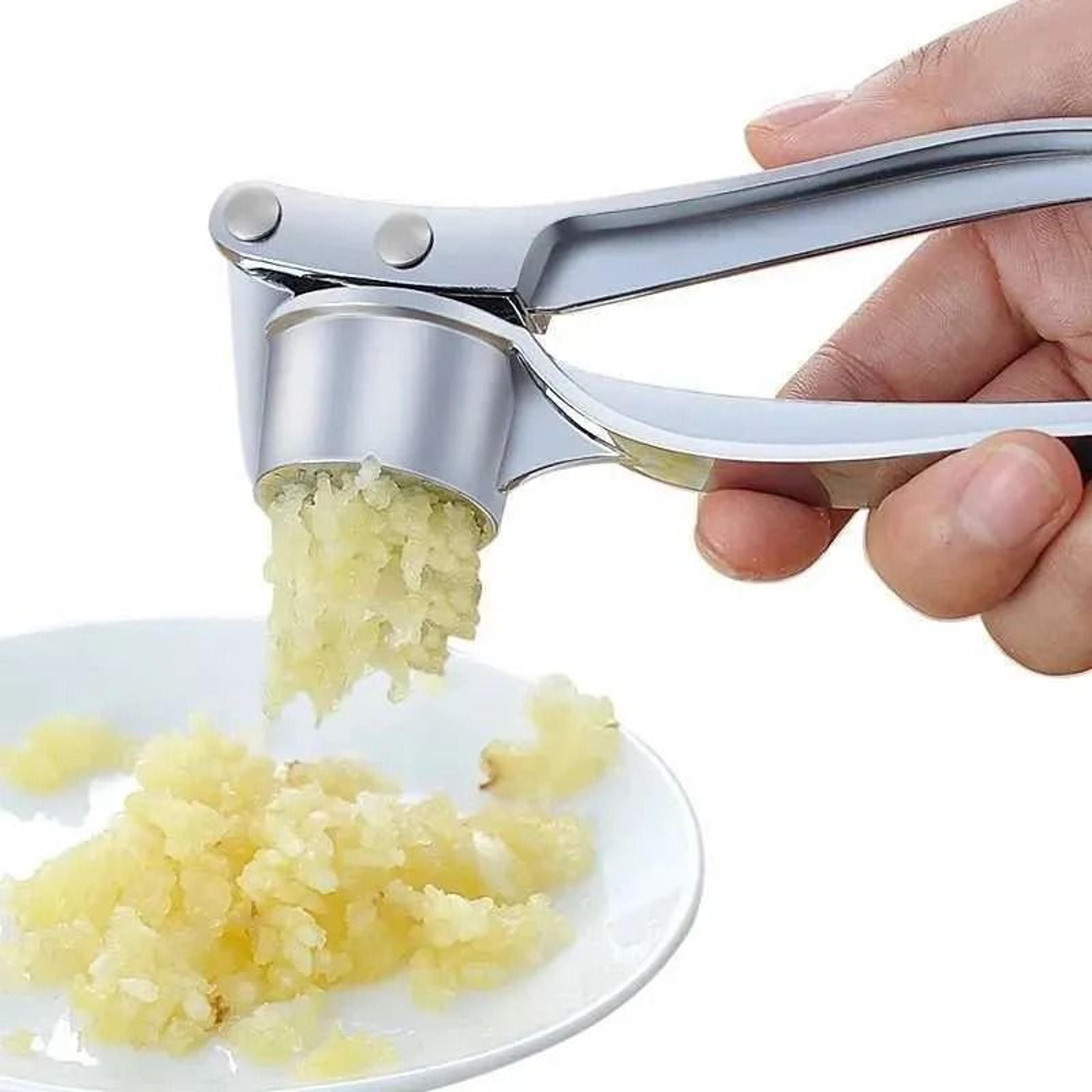 Stainless Steel Garlic Press Mincer With Ergonomic Handle 2