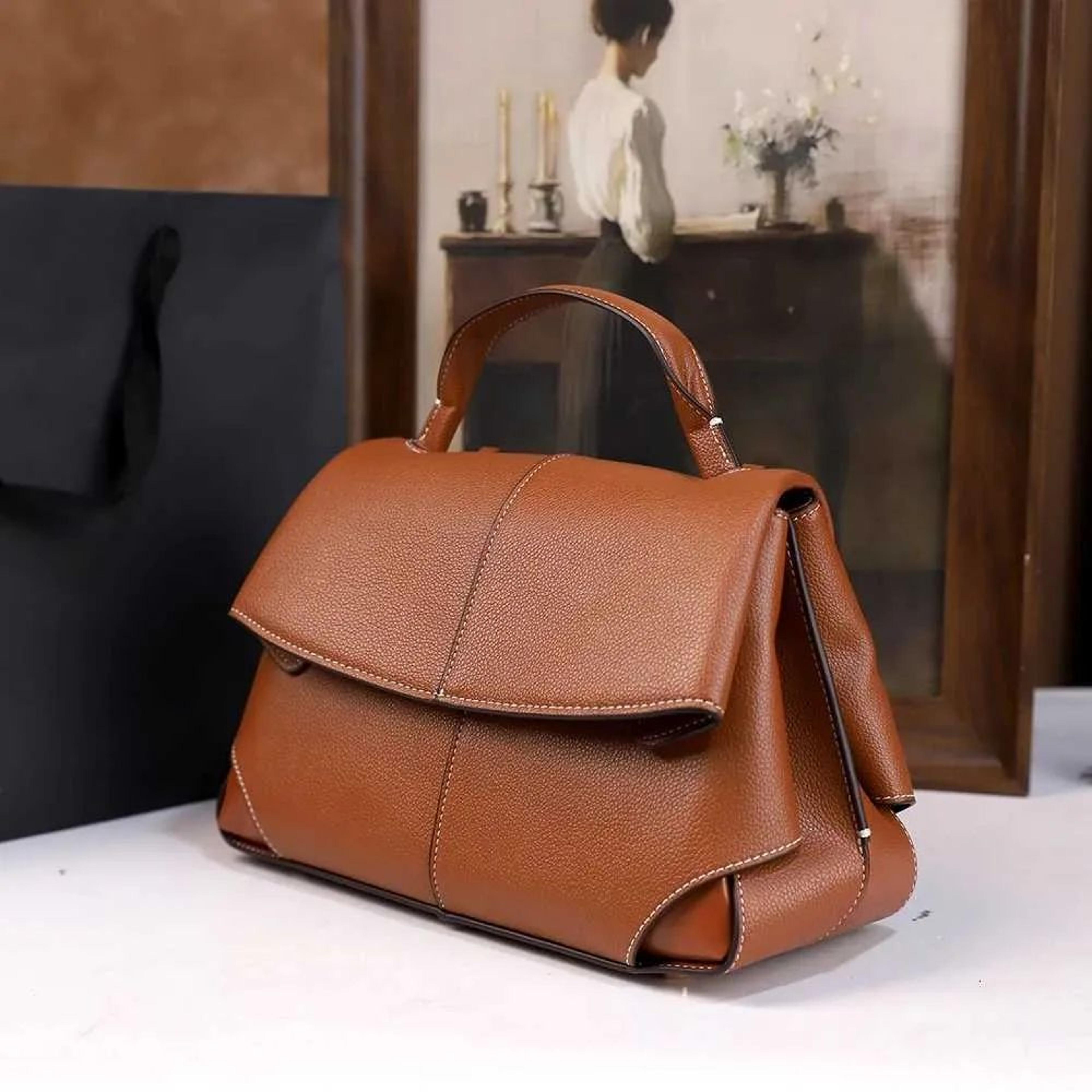 Retro Solid Color Shoulder Crossbody Handbag For Everyday Commuting 4