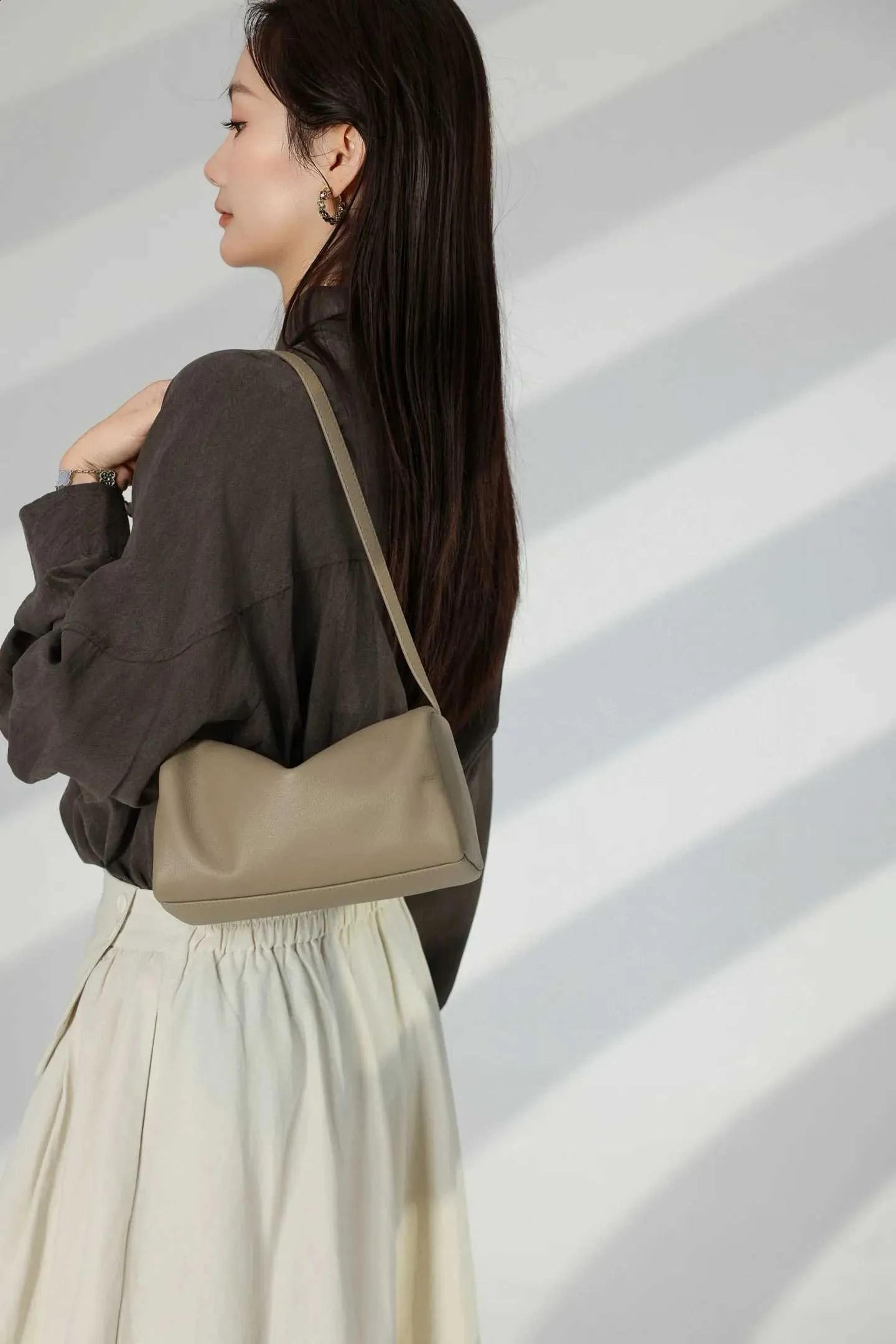 genuine leather women's small crossbody shoulder handbag