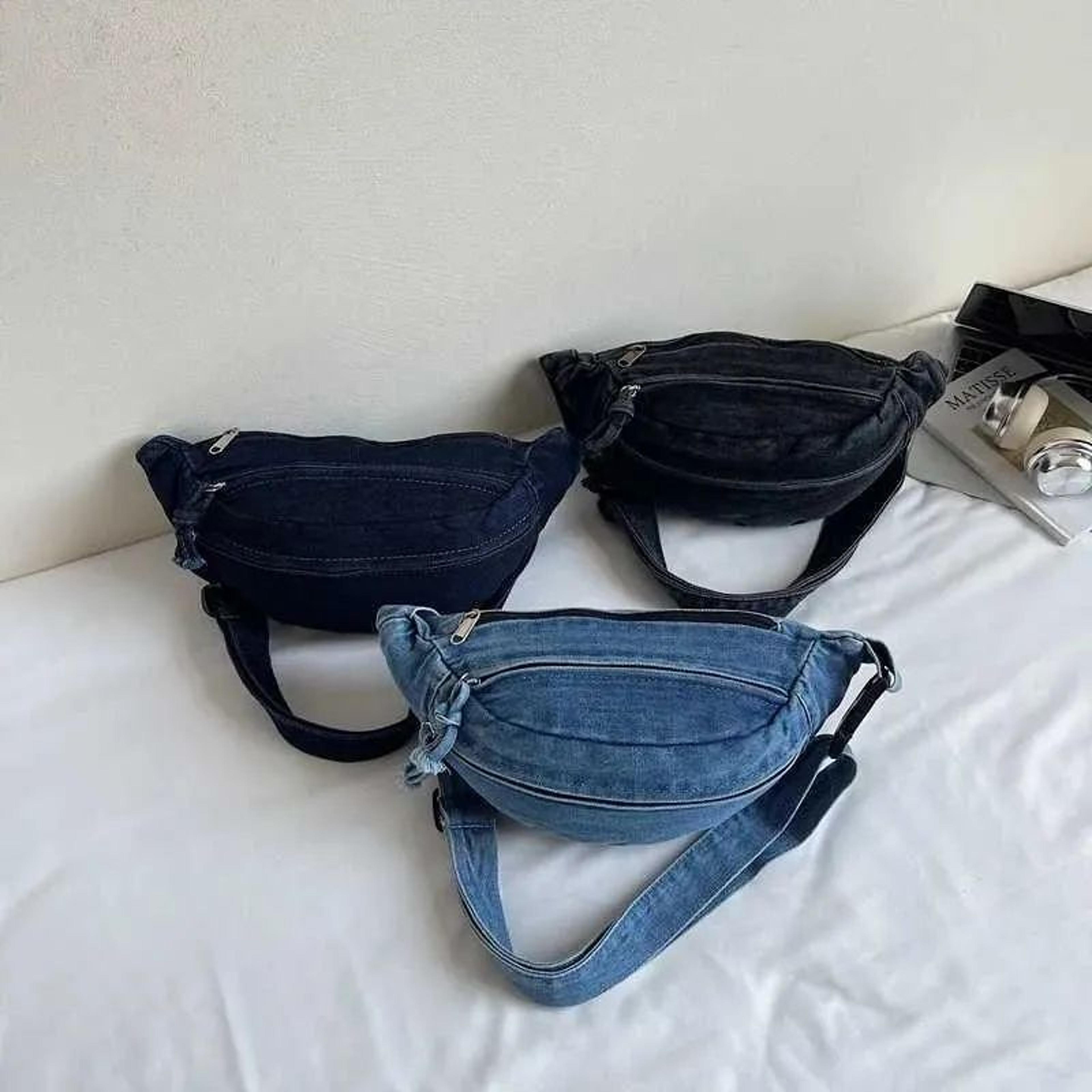 Denim Crossbody Chest Bag For Men And Women Casual Shoulder And Waist Bag 3