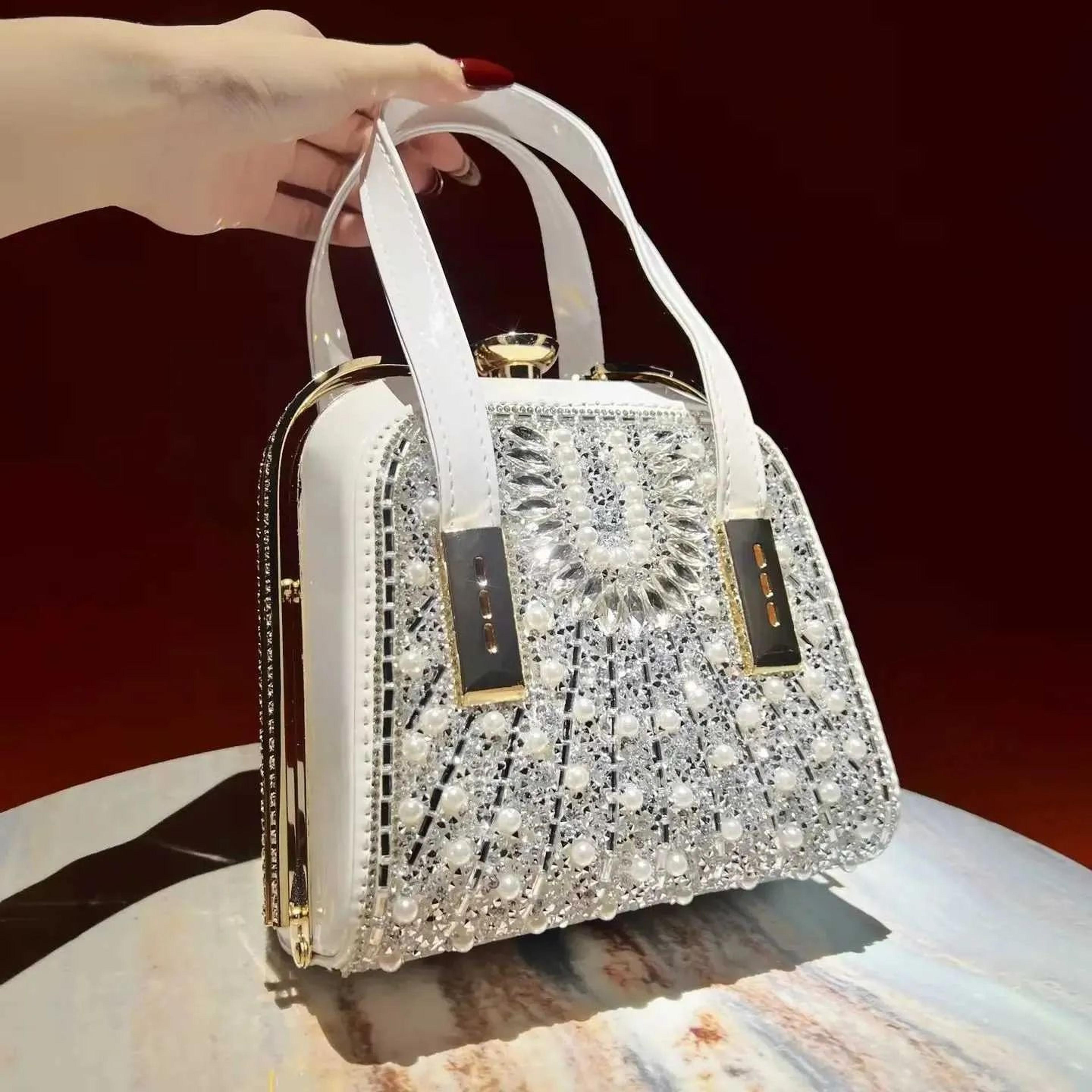 Rhinestone Evening Bag For Women Crystal Crossbody Party Purse 3