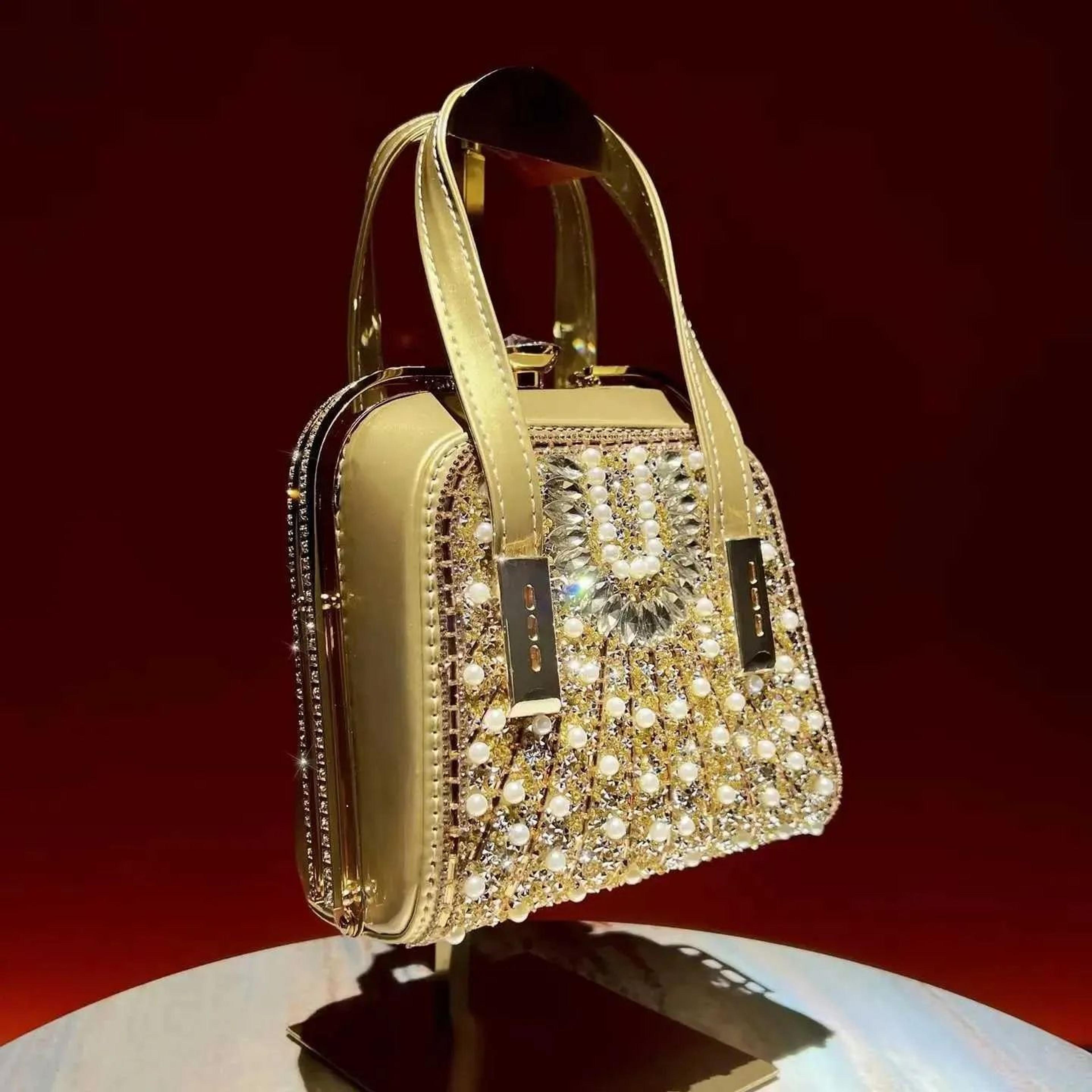Rhinestone Evening Bag For Women Crystal Crossbody Party Purse 1