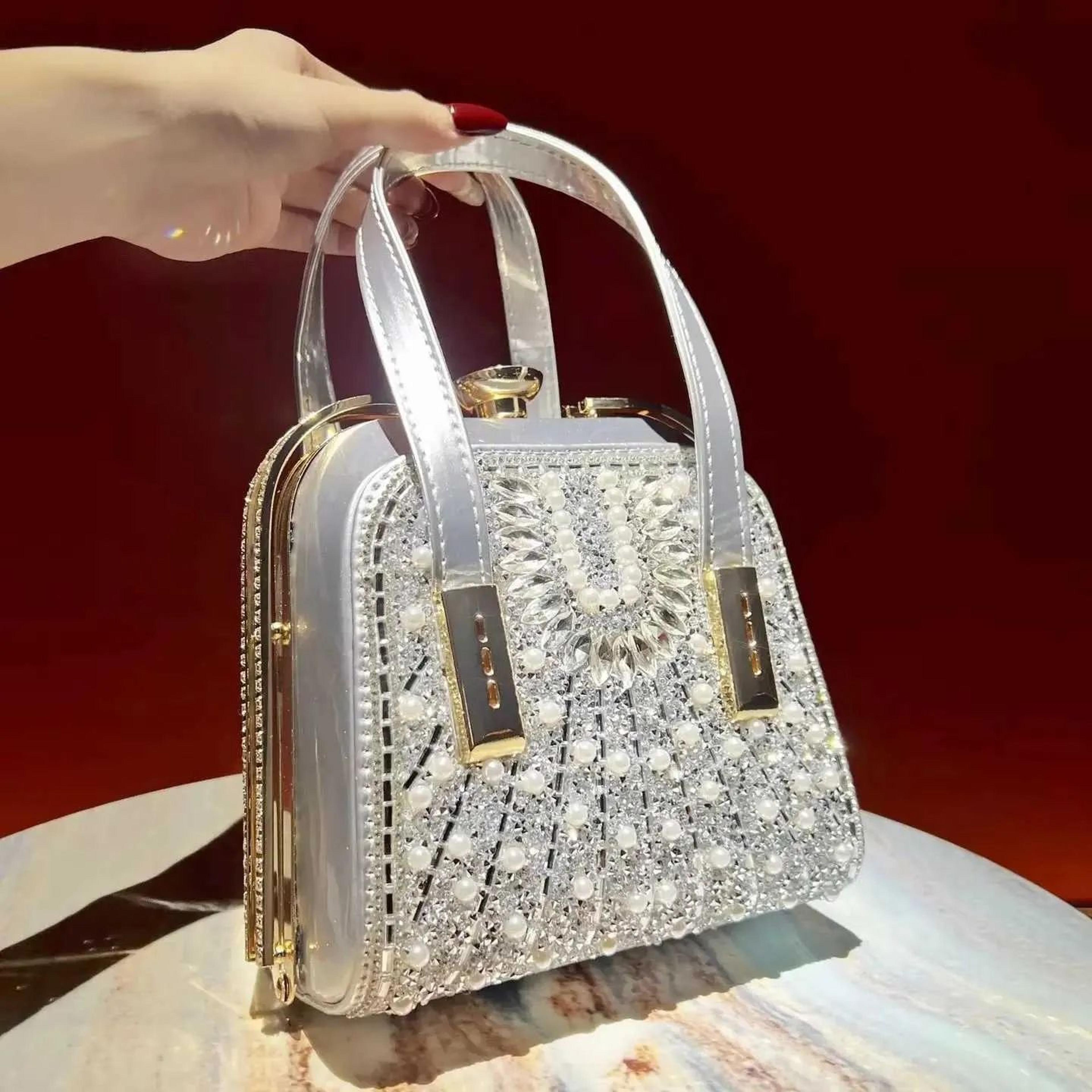 Rhinestone Evening Bag For Women Crystal Crossbody Party Purse 4