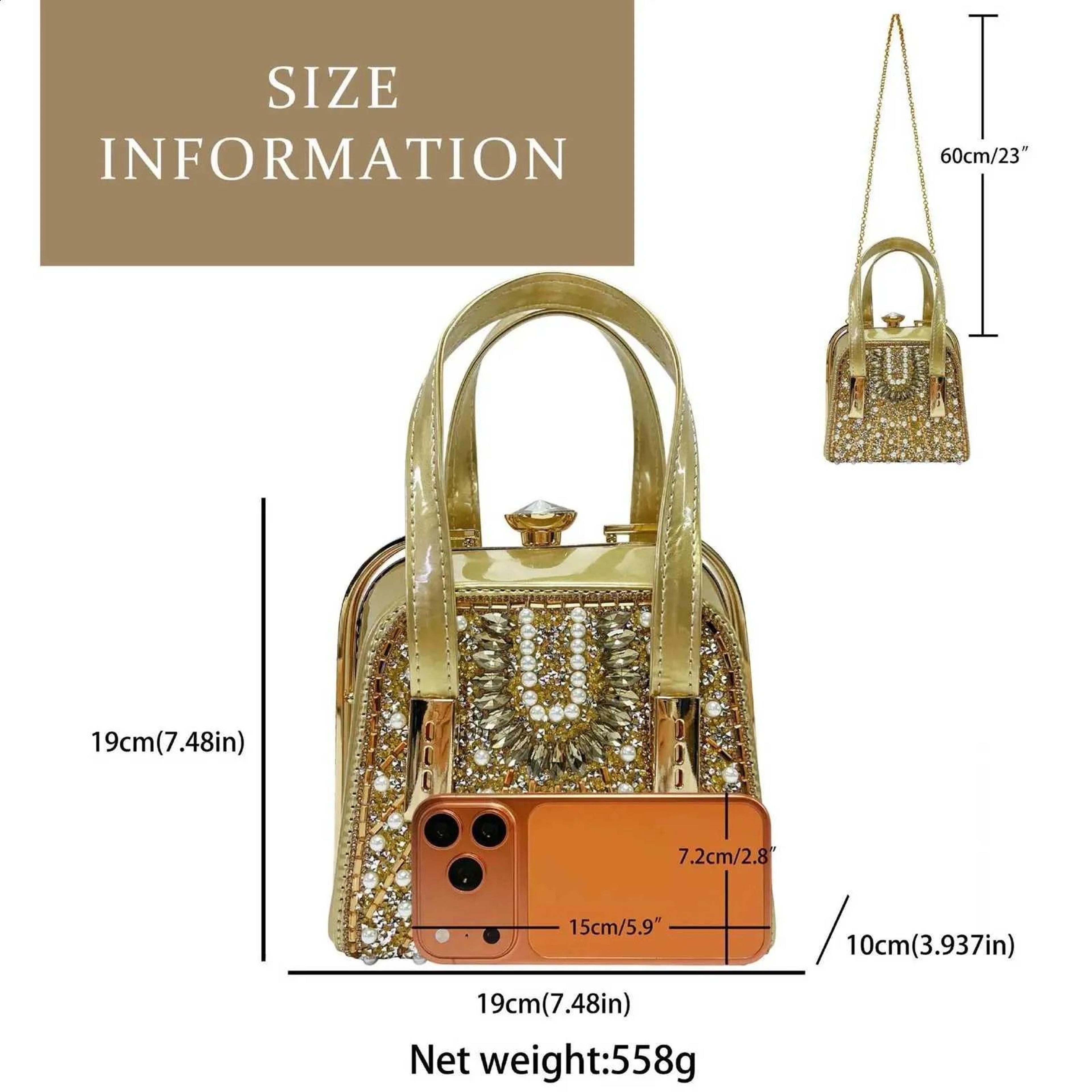 Rhinestone Evening Bag For Women Crystal Crossbody Party Purse 5