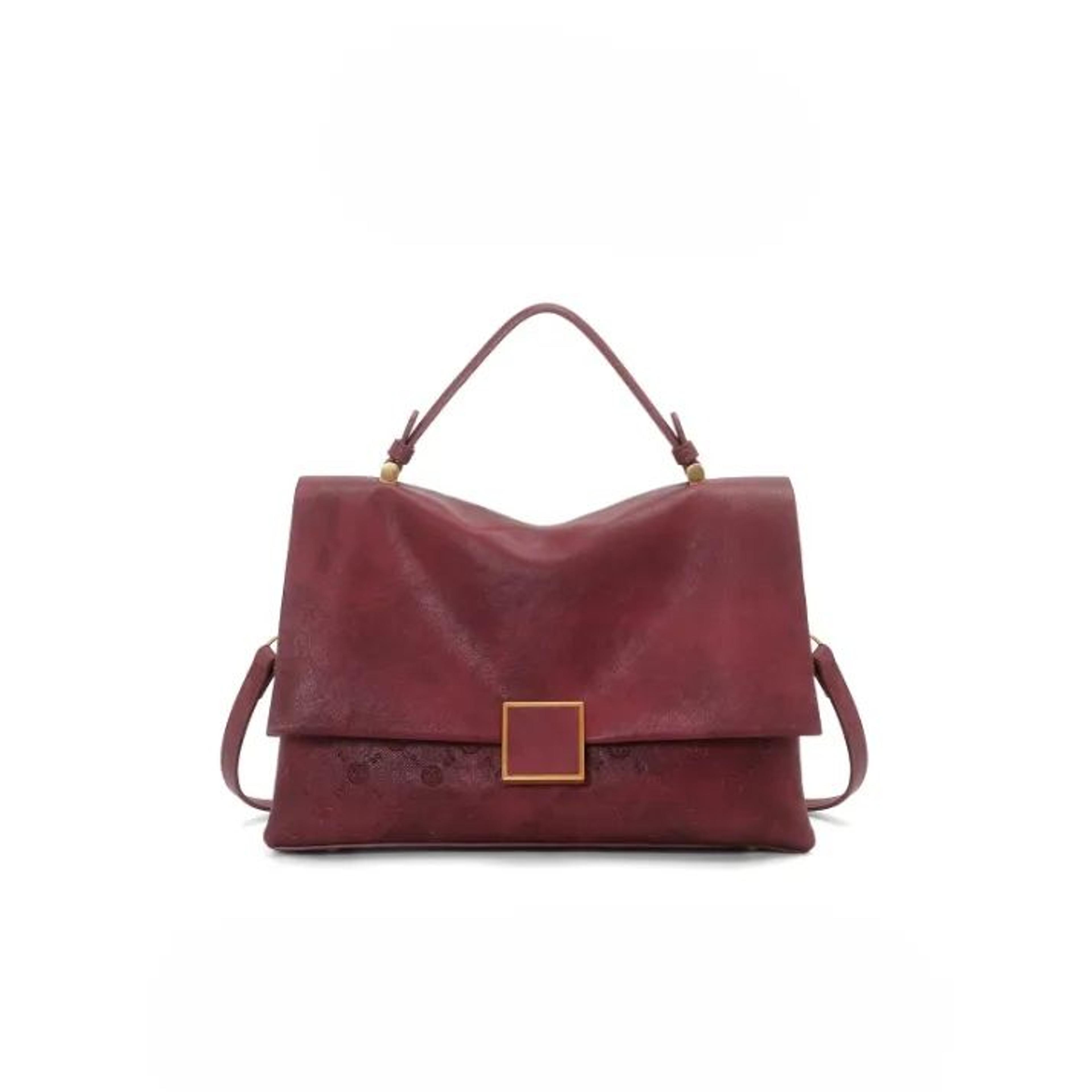 Womens Large Capacity Crossbody Shoulder Handbag With Zipper Closure 1