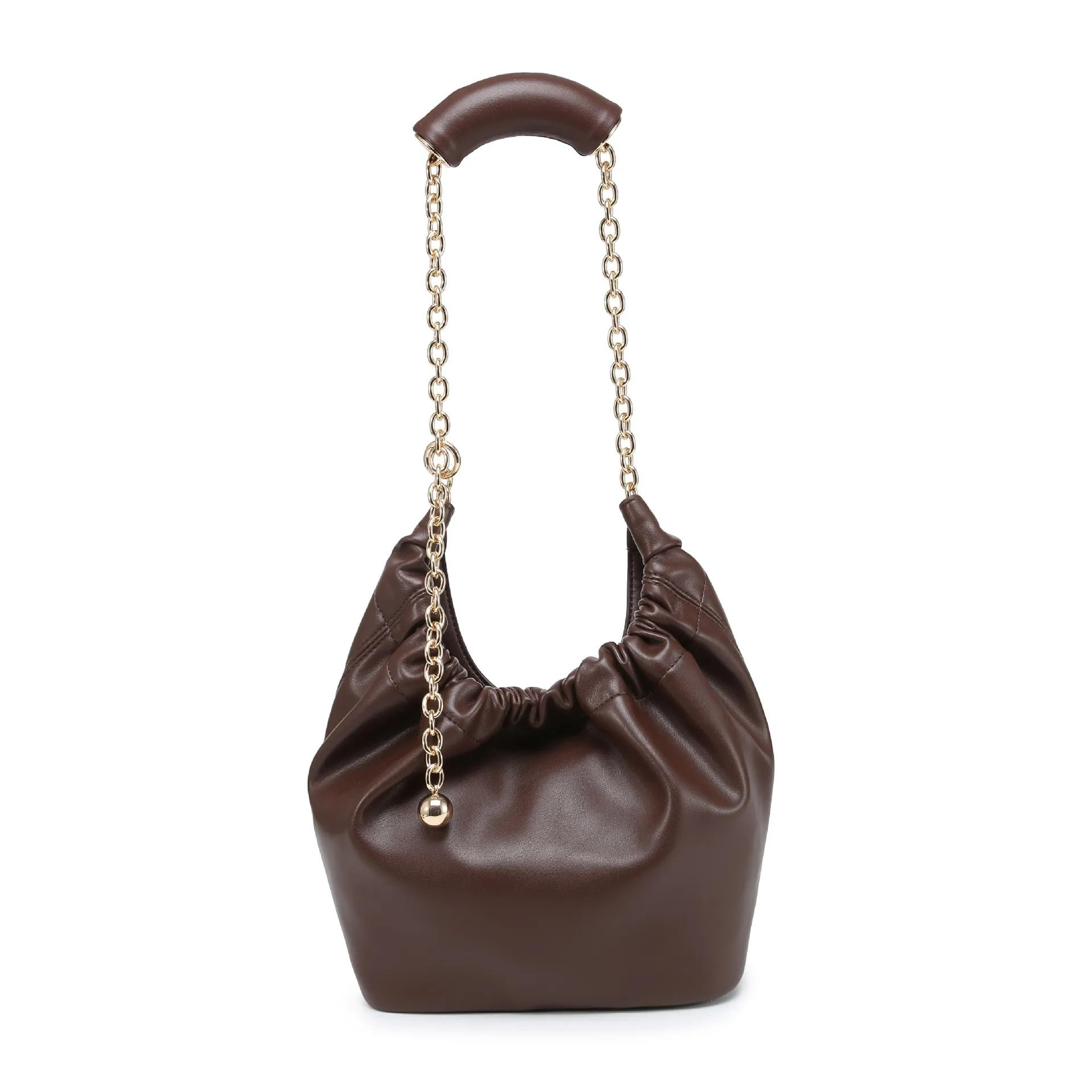Genuine Leather Womens Shoulder Bag With Chain Strap And Large Capacity 5