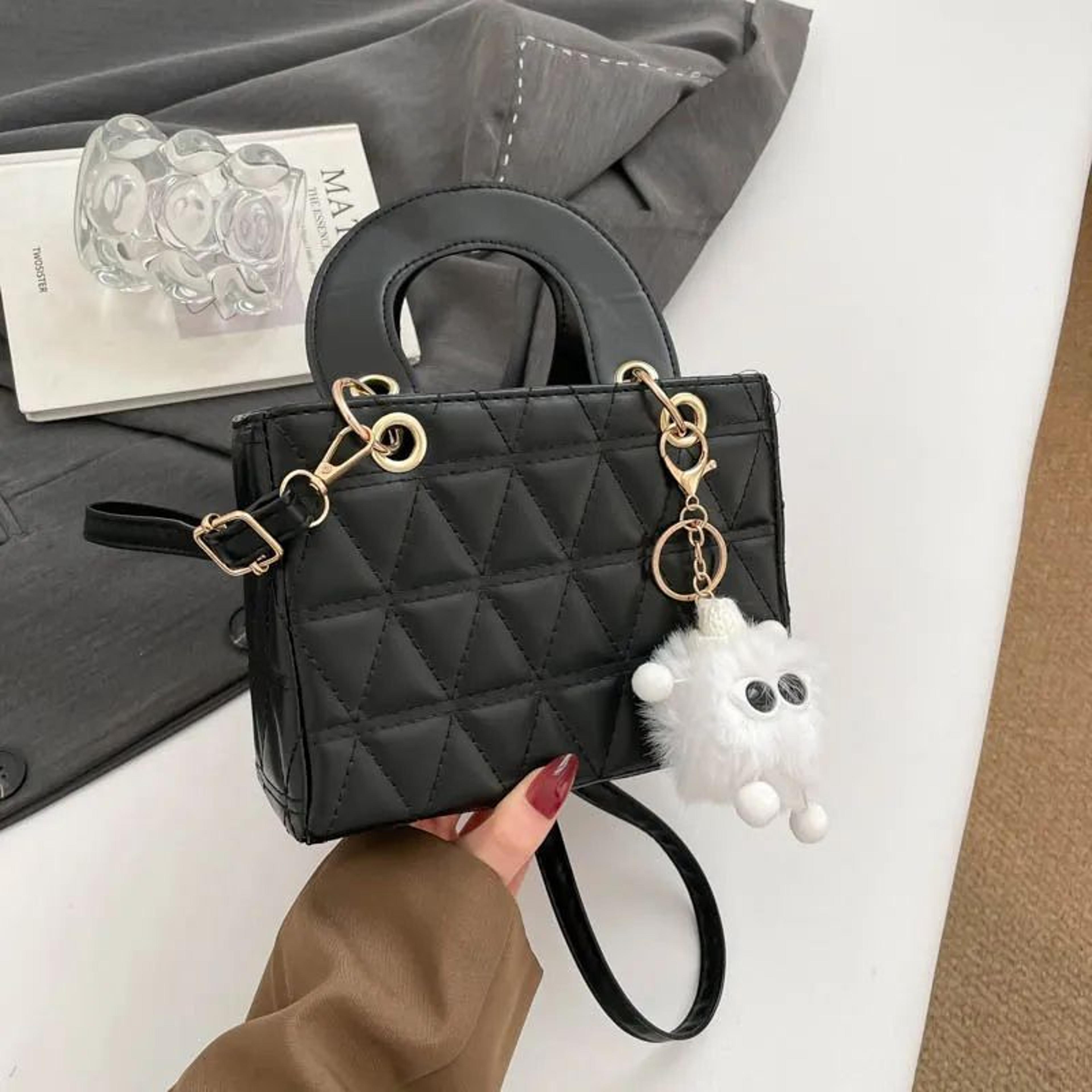 Women Diamond Grid Crossbody Shoulder Bag Lightweight PU Casual Handbag 1