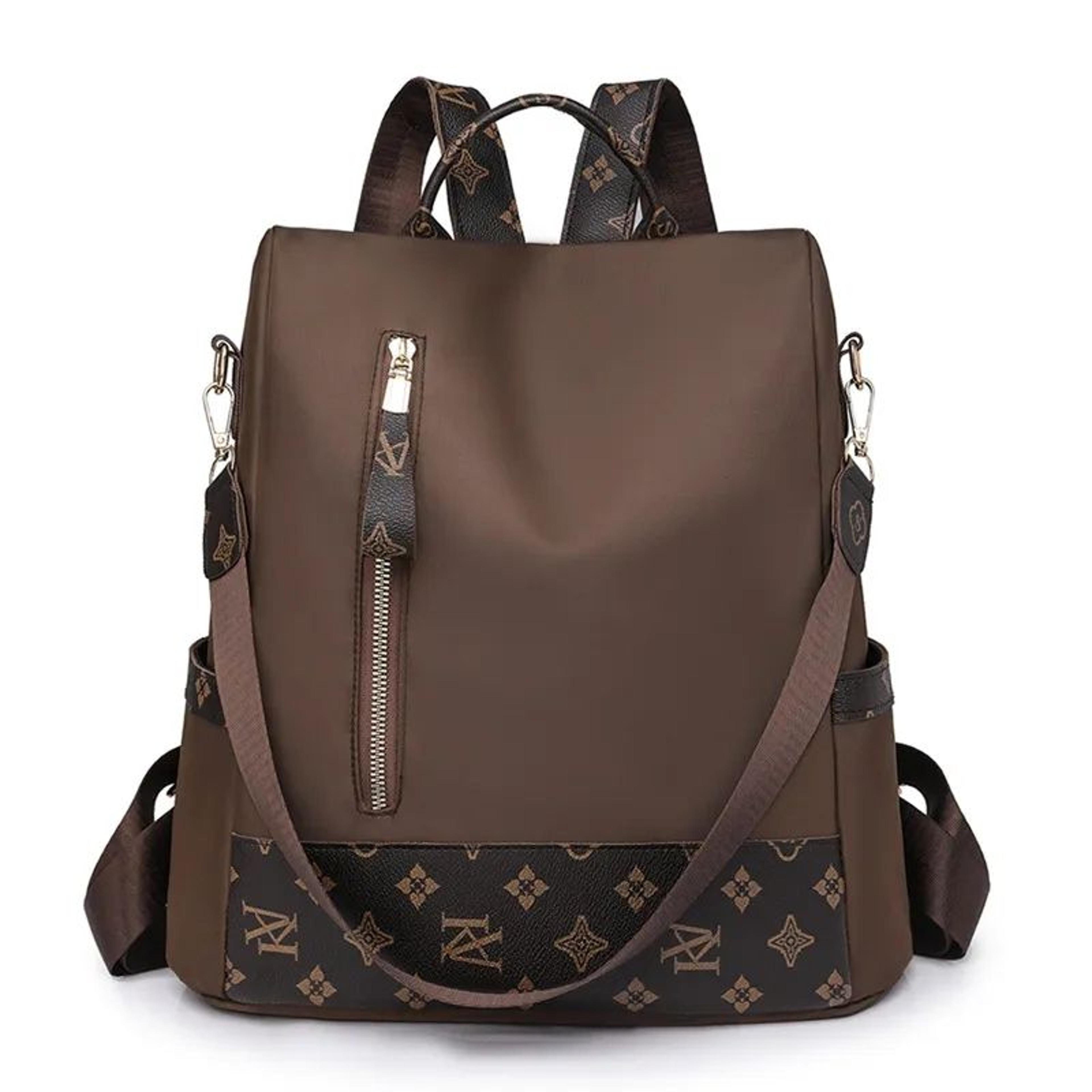 Womens PU Leather Travel Backpack Lightweight Fashion Casual Bag 3