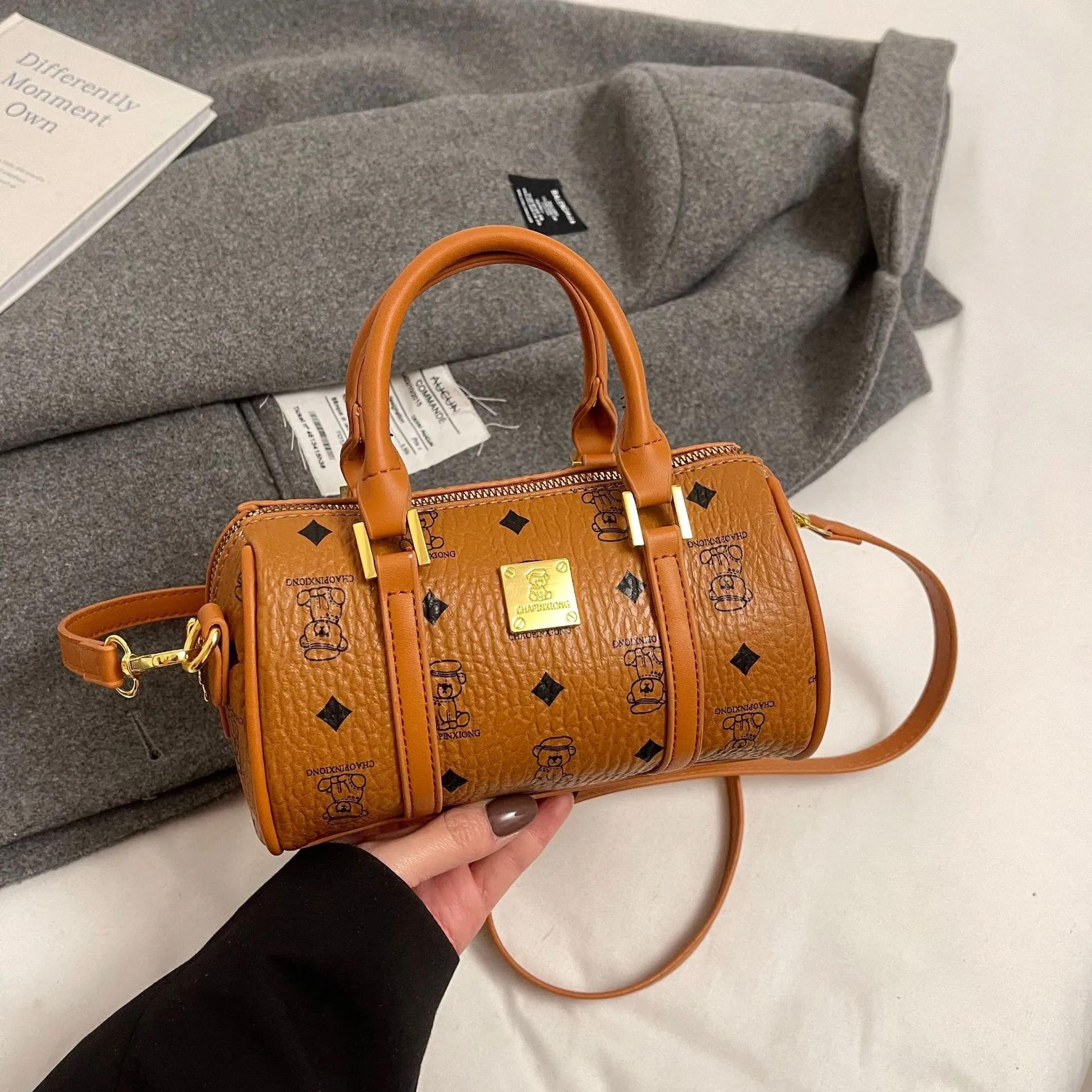 Women Retro WovenStyle PU Shoulder Bag With Soft Pillow Design 2