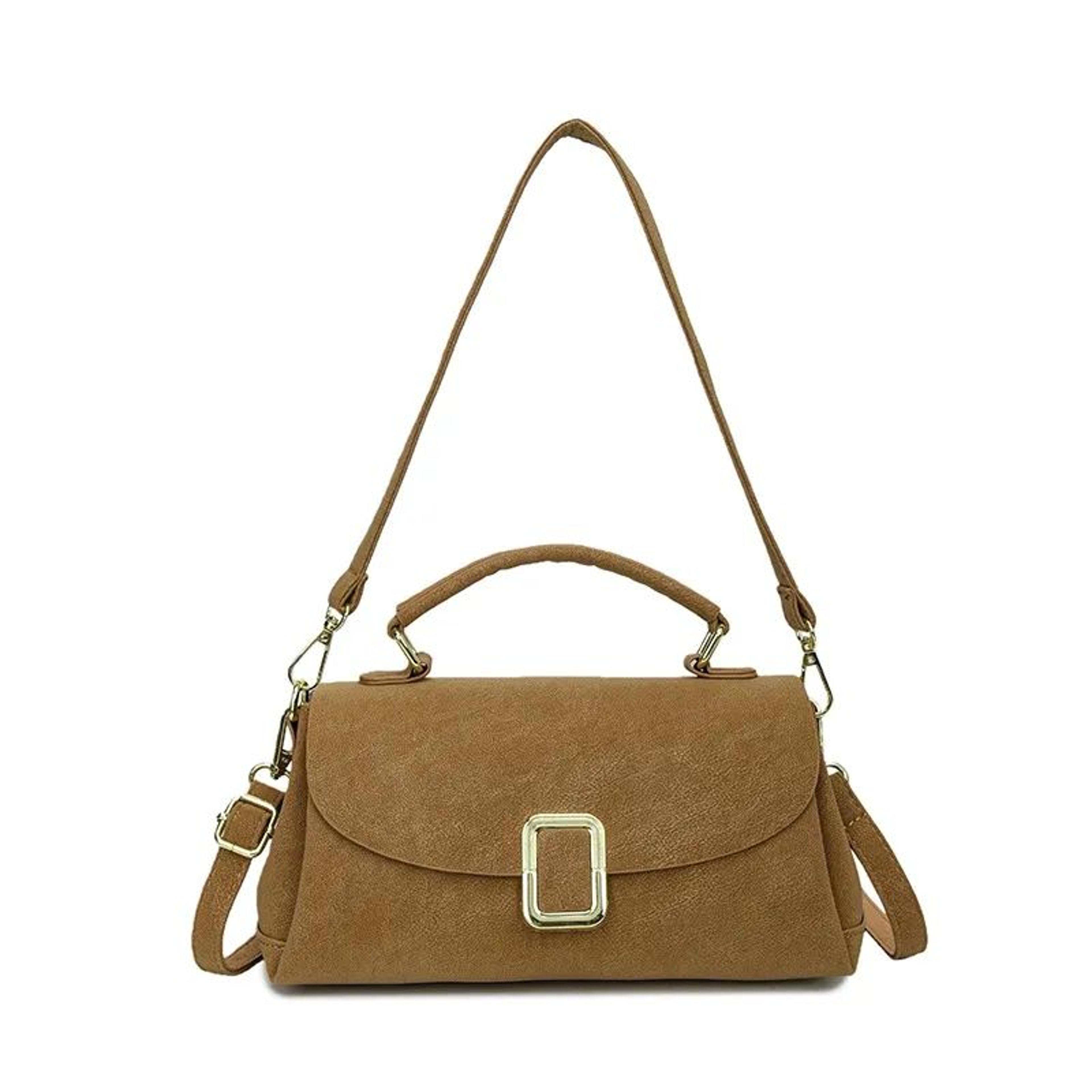 womens textured shoulder bag with crossbody style and elegant design