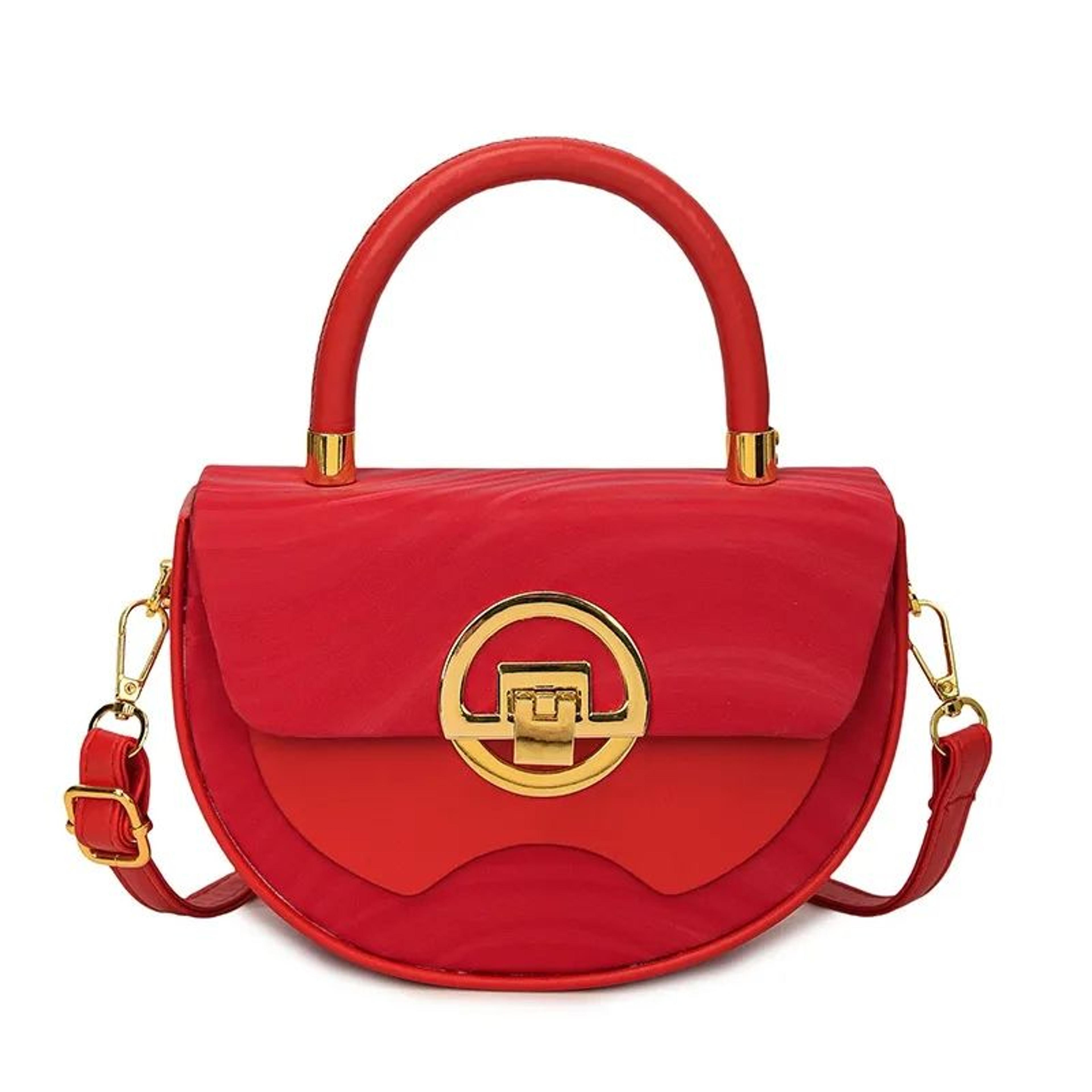 retro crossbody bag with textured shell design