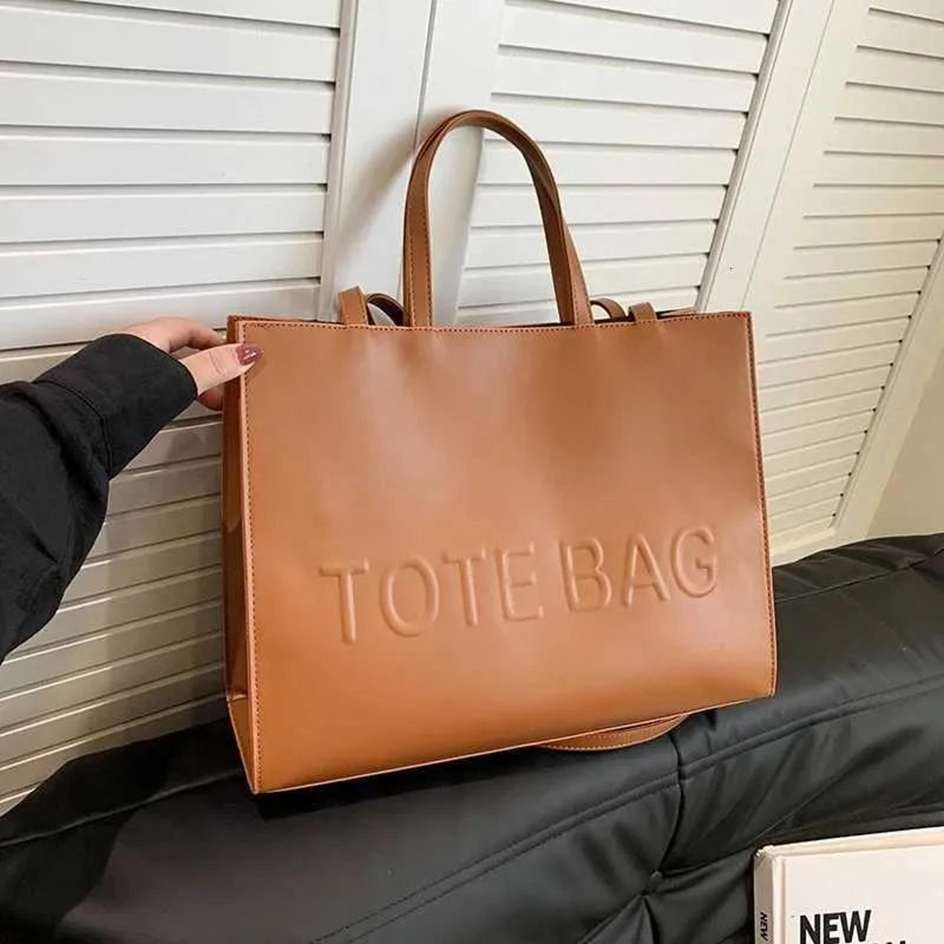 Large Capacity Tote Bag With Letter Print For Women Crossbody Shoulder Handbag 2