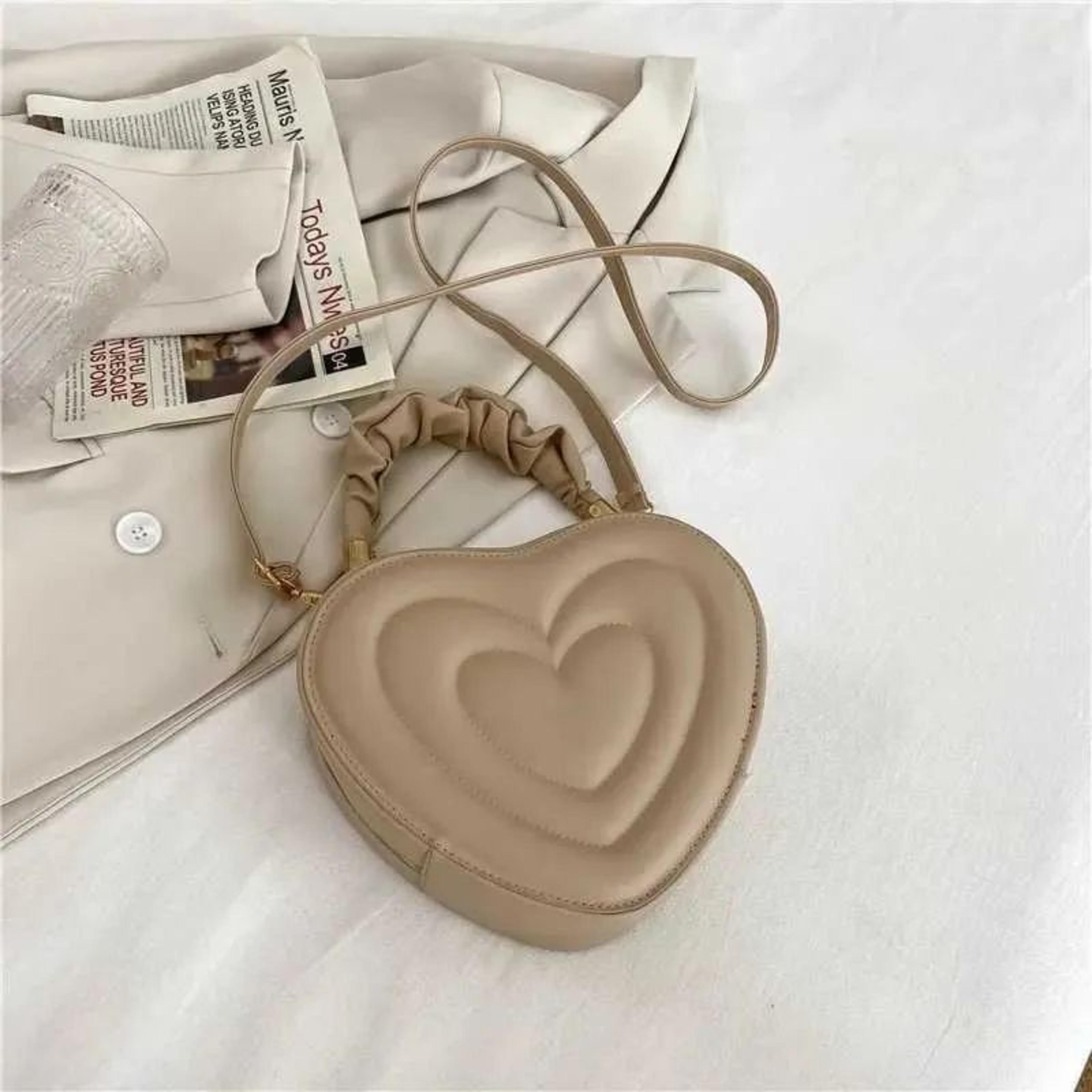 Women Heart Shoulder Crossbody Bag In PU Leather With Retro Style 3